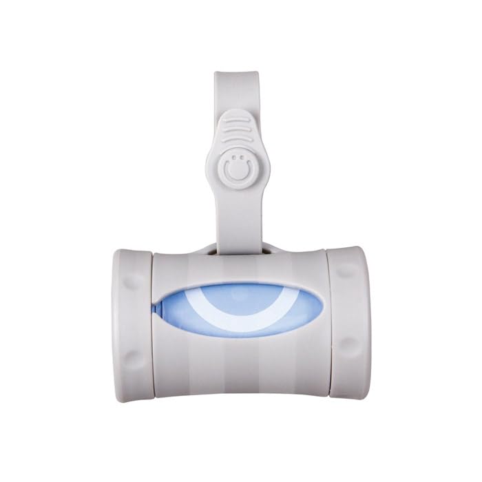 Ubbi Retractable On the Go Bag Dispenser for Travel, Diaper Bag Accessory Must Have for Newborn, Helpful Item, Baby Gift, Lavender Scented, Gray