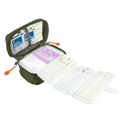 Be Smart Get Prepared 180 Piece First Aid Kit: Clean, Treat, Protect Minor Cuts, Scrapes. Home, Office, Car, School, Business, Travel, Emergency, Survival, Hunting, Outdoor, Camping & Sports, FSA HSA