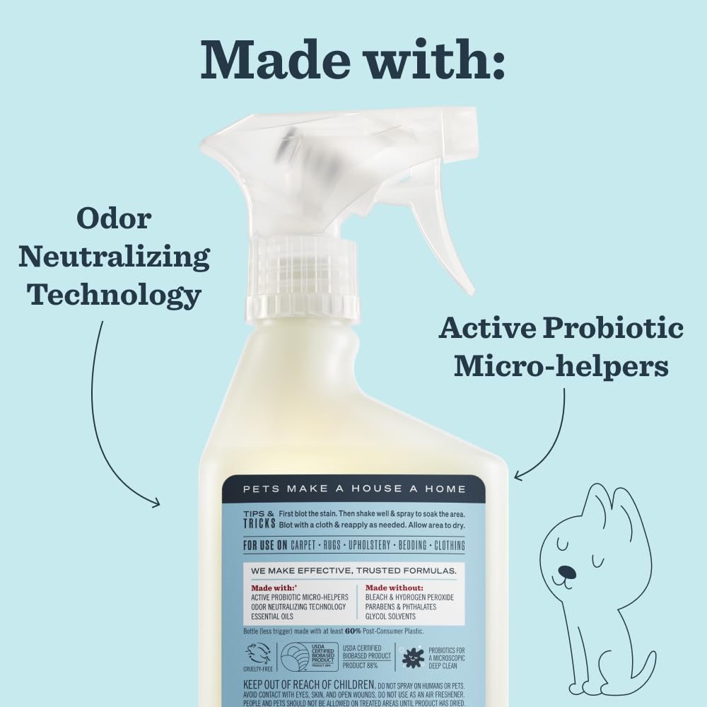 Mrs. MEYER'S CLEAN DAY Pet Multi-Surface Cleaner, Orange Blossom Scent, 16oz