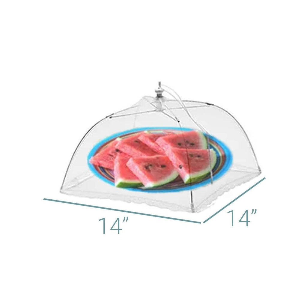 Simply Genius Pop-Up Mesh Food Covers - 17 x 17 in, White, 6 Pack, Large & Tall - Reusable & Collapsible Food Tents for Outdoor Serving