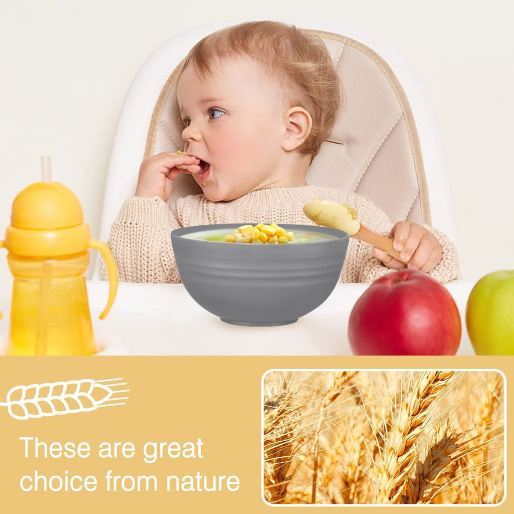 Wheat Straw Dinnerware Sets for 4, Wheat Straw Plates and Bowls Sets Kitchen Dishes 28pcs College Dorm Room Essentials Cutlery Set Microwave Safe (Beige)