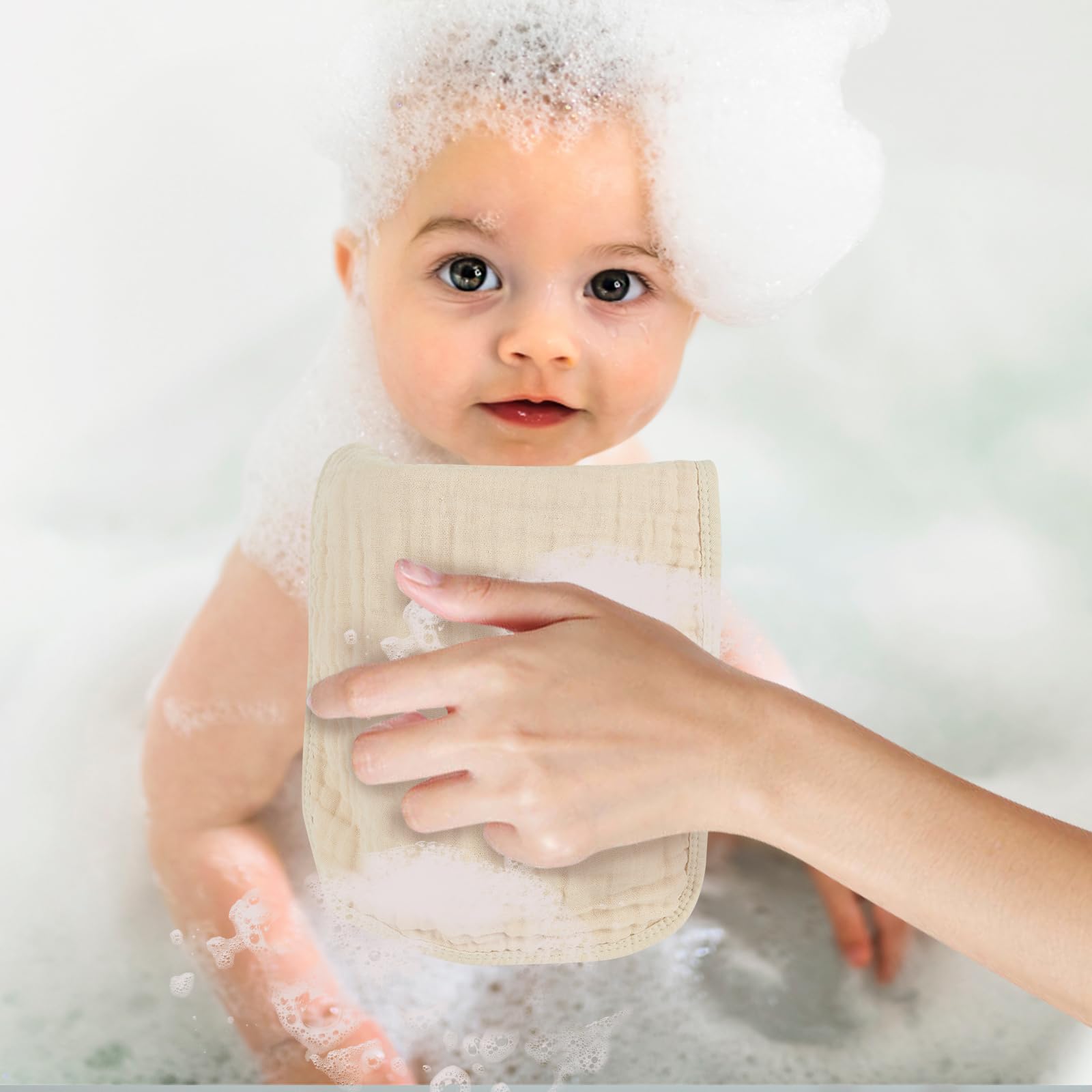 MIGIOL Muslin Burp Cloths 100% Cotton Baby Burp Cloths Soft, Absorbent 10x20 inches for Girls and Boys Baby Essentials