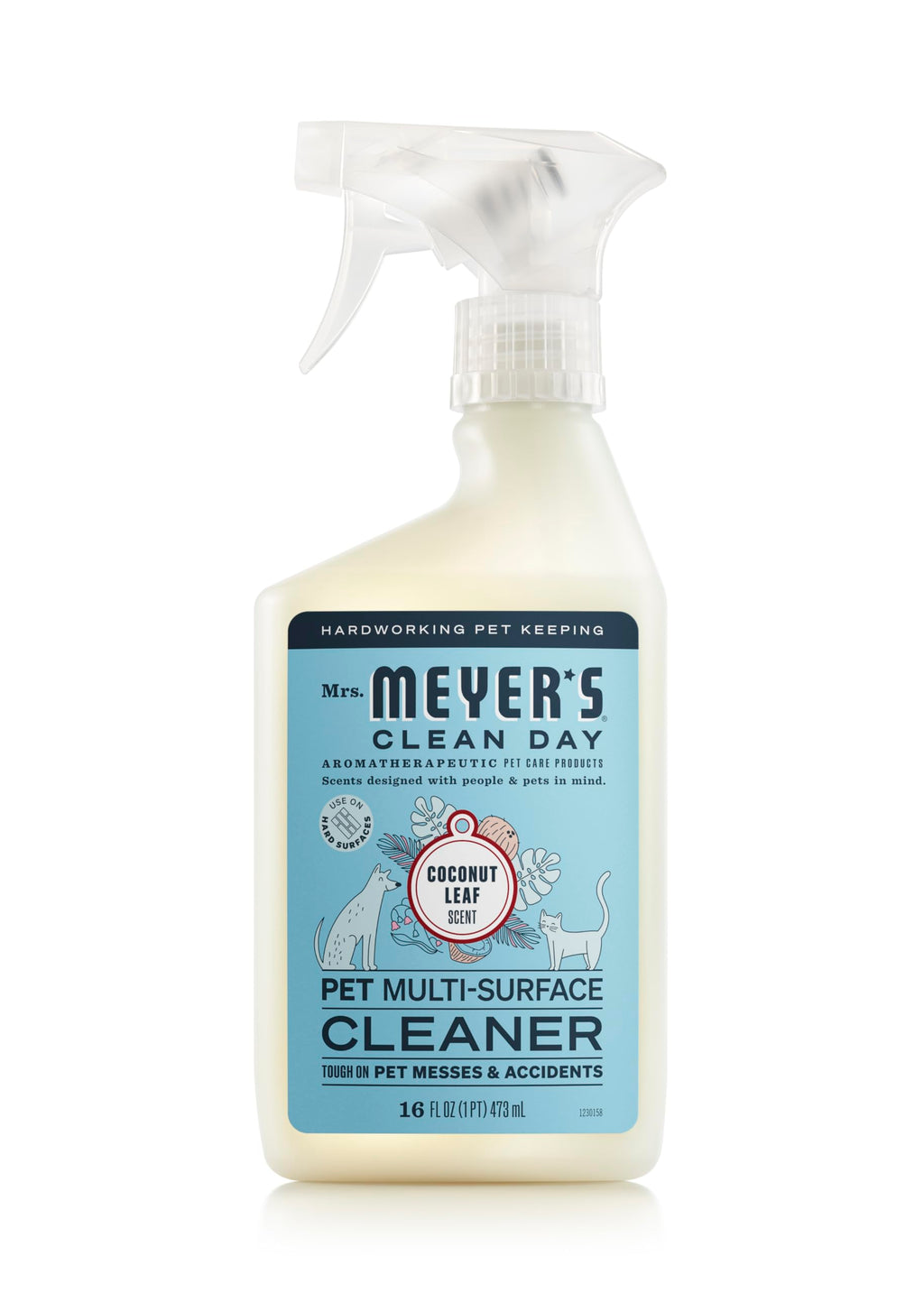 Mrs. MEYER'S CLEAN DAY Pet Multi-Surface Cleaner, Orange Blossom Scent, 16oz