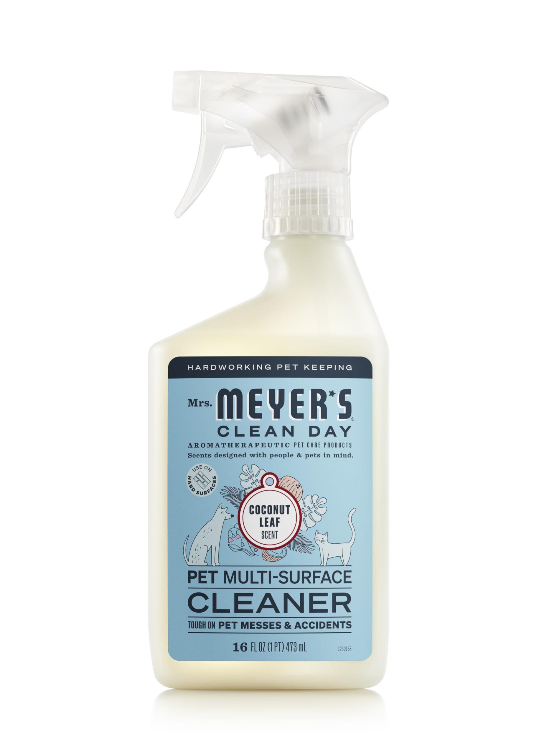 Mrs. MEYER'S CLEAN DAY Pet Multi-Surface Cleaner, Orange Blossom Scent, 16oz