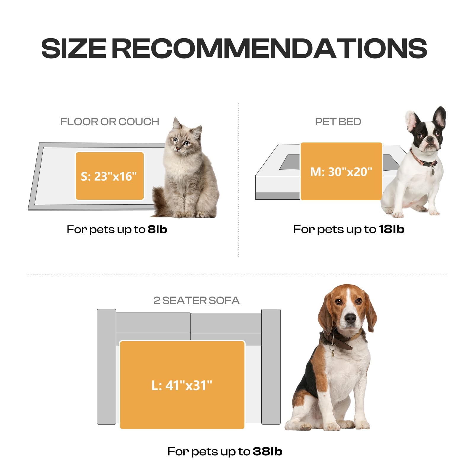 Luciphia 1 Pack 3 Blankets Super Soft Fluffy Premium Fleece Pet Blanket Flannel Throw for Dog Puppy Cat Paw Brown/Pink/White Small(23x16 inch)