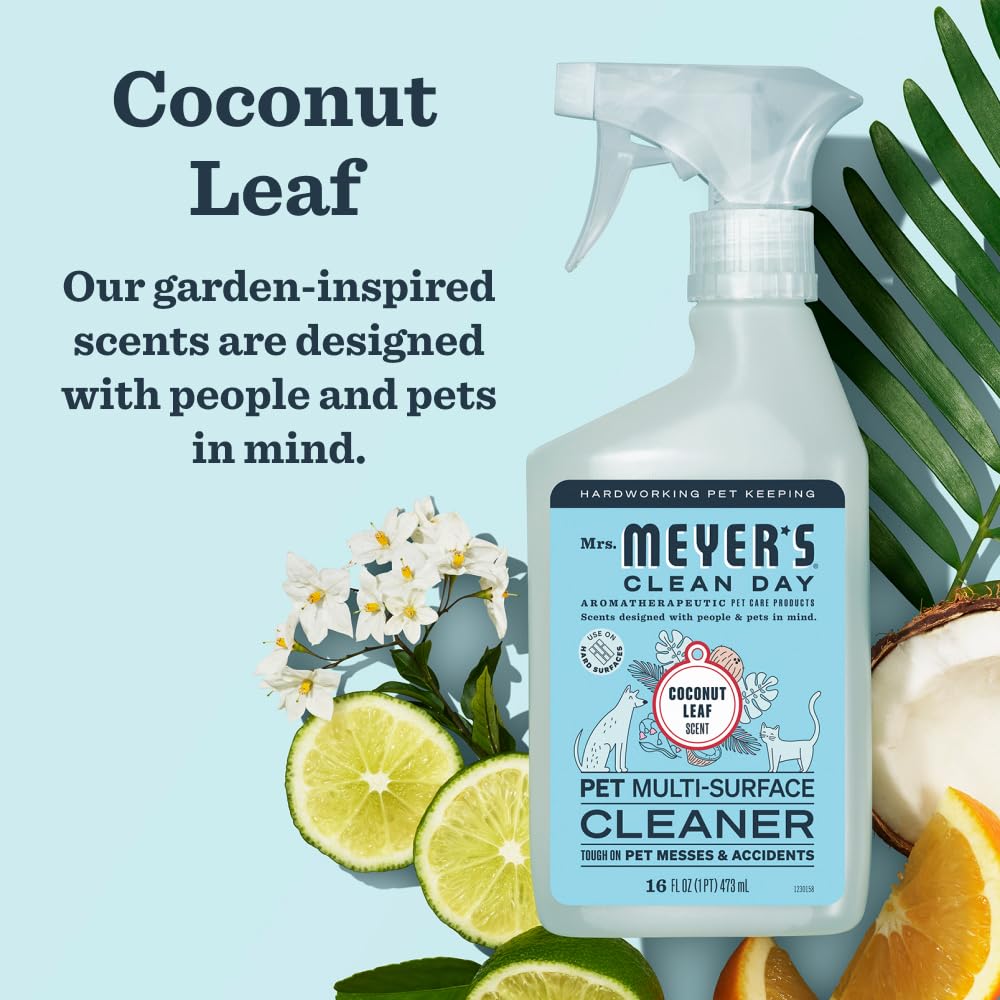 Mrs. MEYER'S CLEAN DAY Pet Multi-Surface Cleaner, Orange Blossom Scent, 16oz