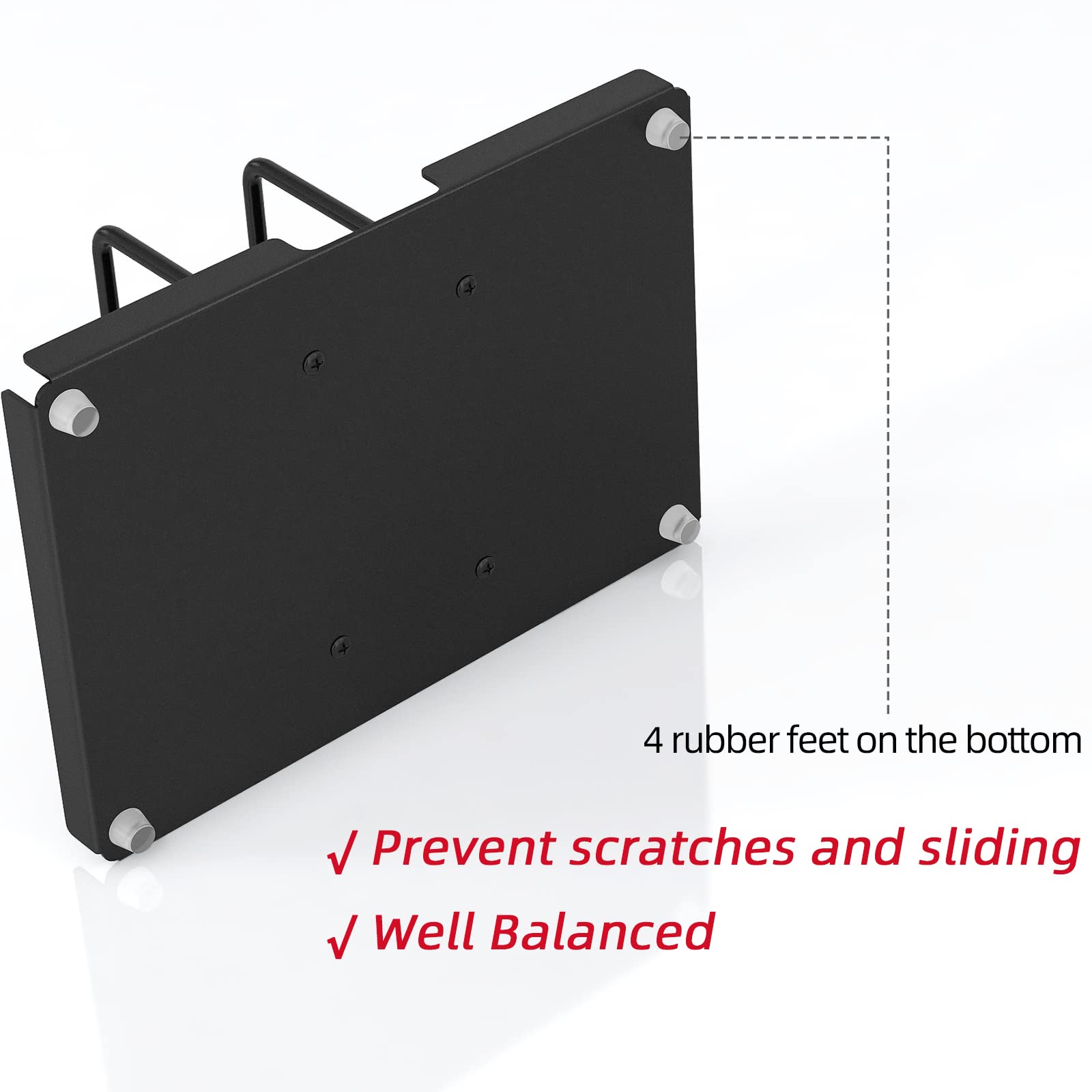 Napkin Holder for Table, Metal Napkin Holder with Salt and Pepper Shakers Caddy, Standing Paper Napkin Storage for Kitchen Dining Table Decor, Black