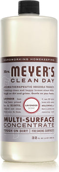 Mrs. MEYER'S CLEAN DAY Multi-Surface Cleaner Concentrate, Use to Clean Floors, Tile, Counters, Lavender, 32 fl. oz