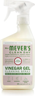 MRS. MEYER'S CLEAN DAY Vinegar Gel Cleaning Spray, Bathroom Use, No-Rinse Formula, Apple Blossom, 16 Fl Oz, Pack of 1