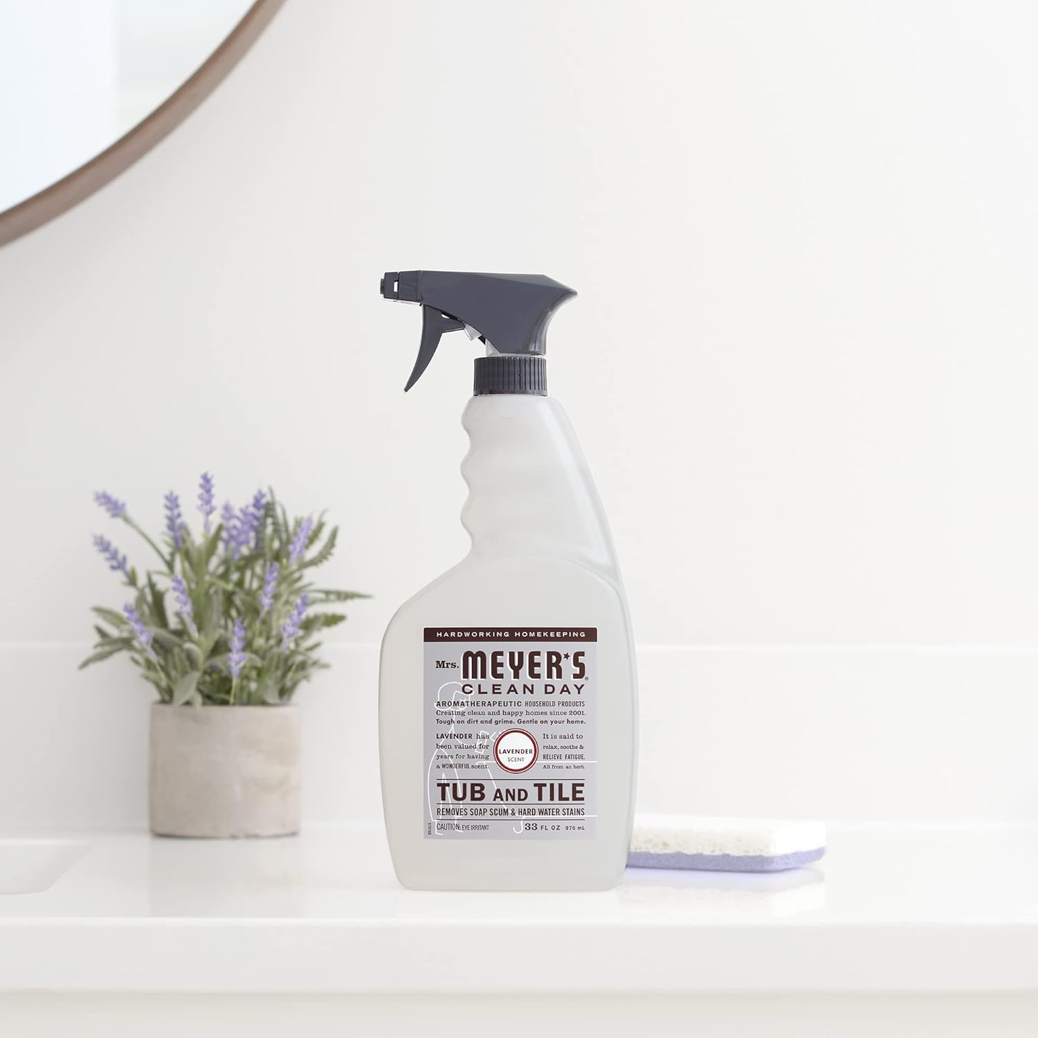 MRS. MEYER'S Clean Day Tub and Tile Cleaner, Lavender, 33 Fluid Ounce