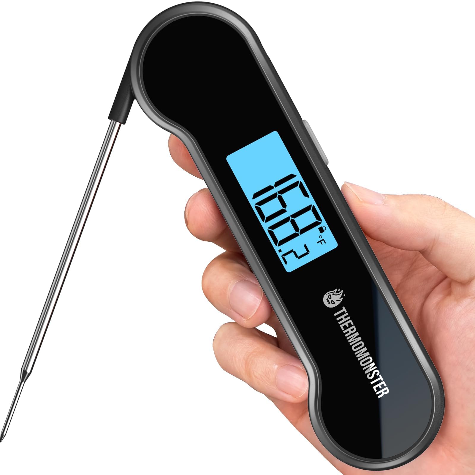 0.5 Sec Instant Read Meat Thermometer Digital with ±0.5℉ Precision, Food Thermometer for Cooking Kitchen Gadgets, Oven Grill Candy BBQ Essentials Accessories, Gifts for Him Dad Men Birthday, Red
