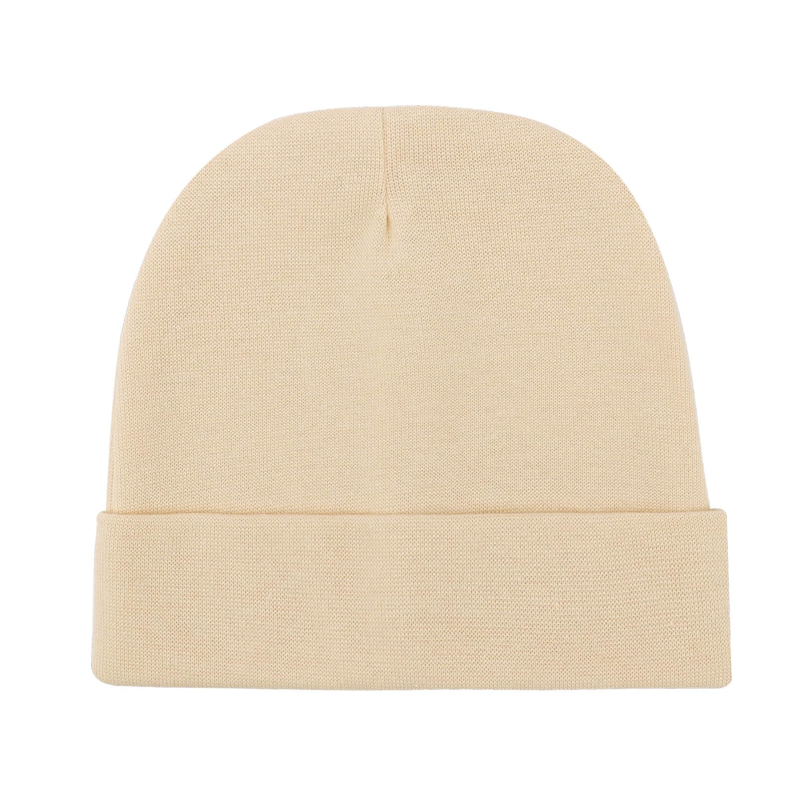 DRESHOW BQUBO 6 Pack Baby Beanie Hats for Unisex Infant Toddler Cotton Beanie Newborn Hospital Hat for Boys Girls 0-6 Months