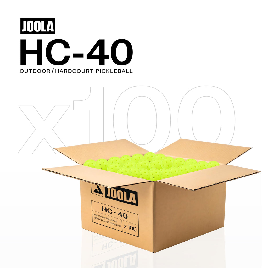 JOOLA HC-40 Hardcourt Pickleball Balls with Storage Tube - USAP Approved Balls for Tournament Play - 3 Pack or 12 Pack Option - Durable Pickleballs for Indoor Play & Outdoor Courts