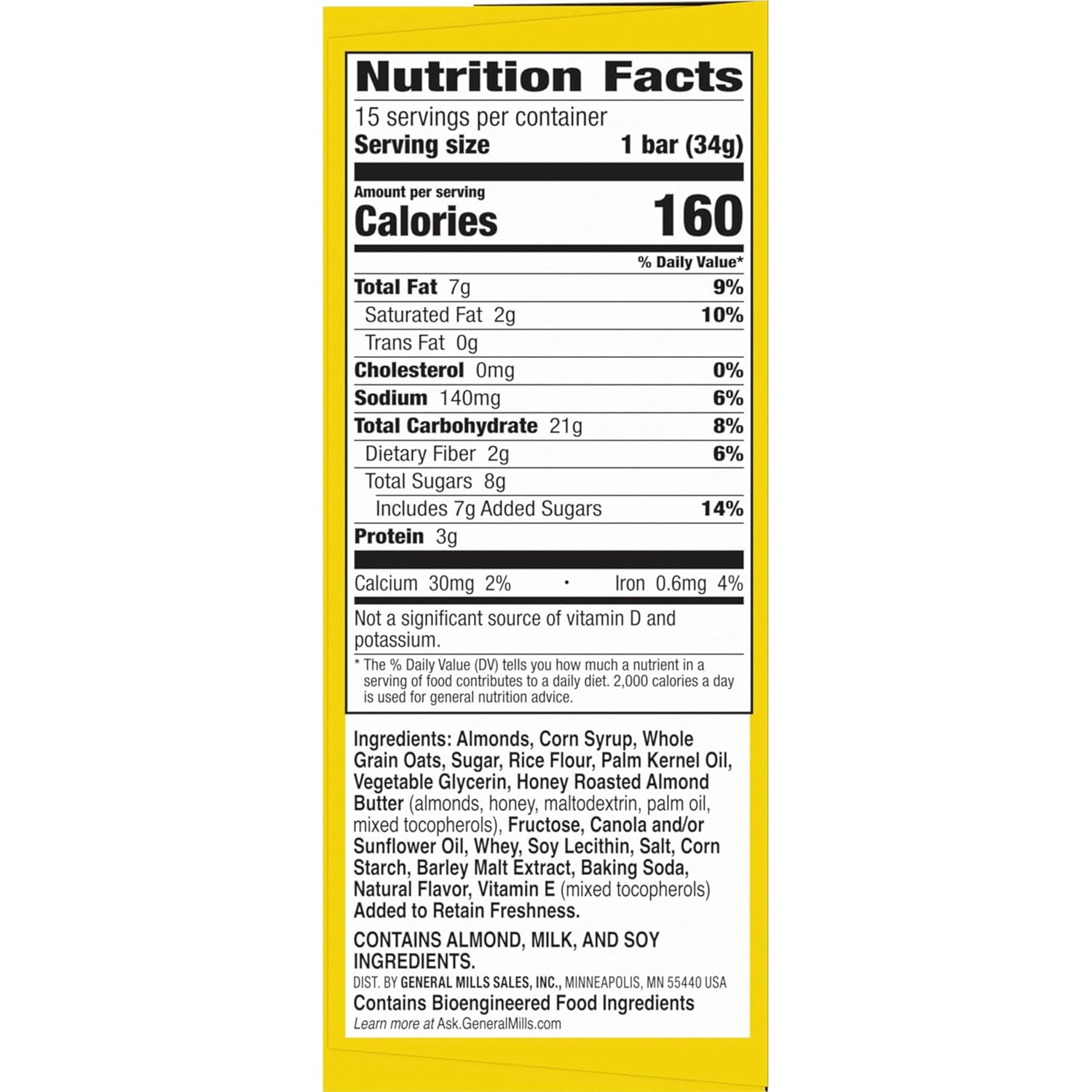 Nature Valley Sweet and Salty Nut Granola Bars, Peanut, 15 Bars, 18 oz