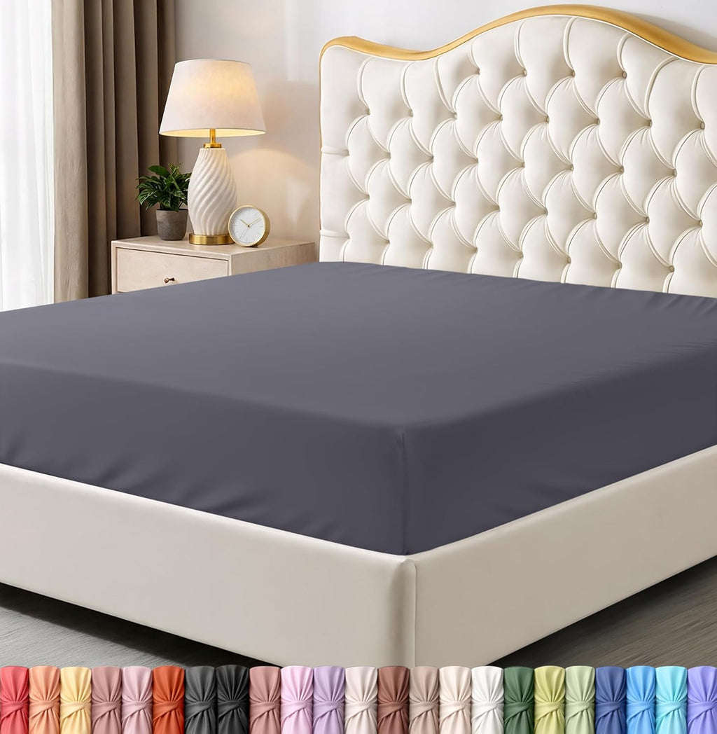 Utopia Bedding Queen Fitted Sheet - Bottom Sheet - Deep Pocket - Soft Microfiber - Shrinkage and Fade Resistant - Easy Care -1 Fitted Sheet Only (Beige)