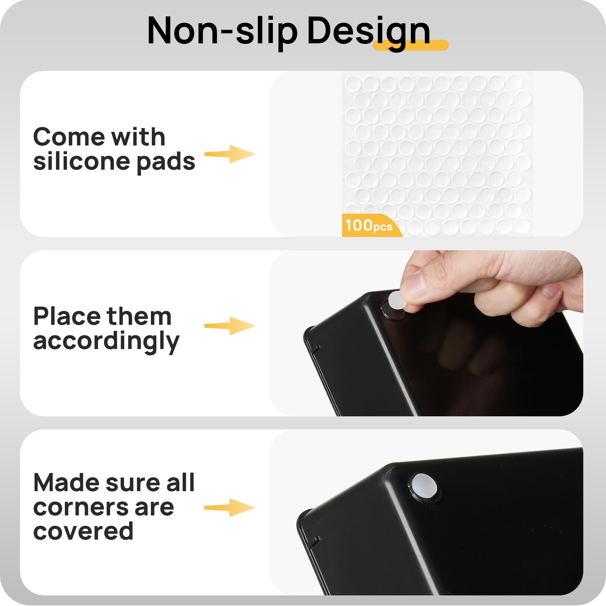 Vtopmart 25 PCS Clear Plastic Drawer Organizers Set, 4-Size Versatile Bathroom and Vanity Drawer Organizer Trays, Storage Bins for Makeup, Bedroom, Kitchen Gadgets Utensils and Office