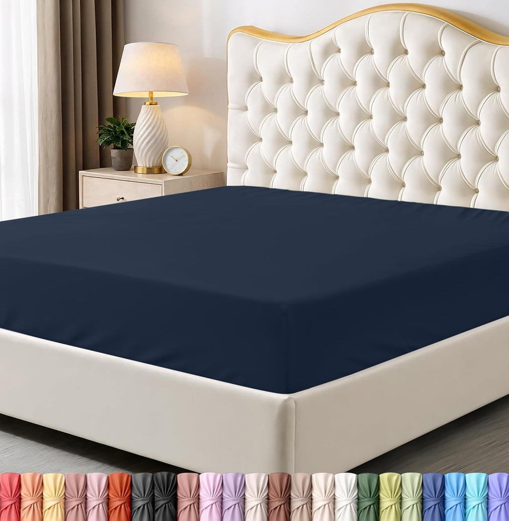 Utopia Bedding Queen Fitted Sheet - Bottom Sheet - Deep Pocket - Soft Microfiber - Shrinkage and Fade Resistant - Easy Care -1 Fitted Sheet Only (Beige)