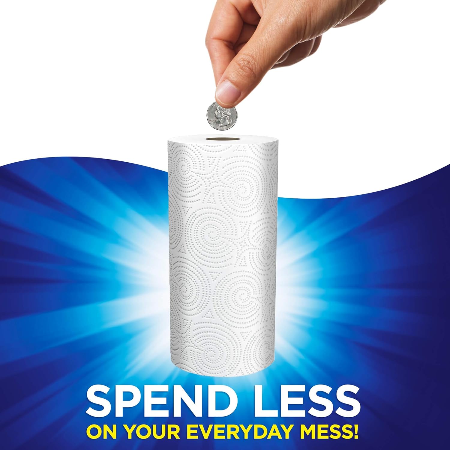 Sparkle Pick-A-Size Paper Towels, 24 Double Rolls (2,640 Sheets Total) - Strong 2-Ply Towels for Kitchen Cleanup and Everyday Messes
