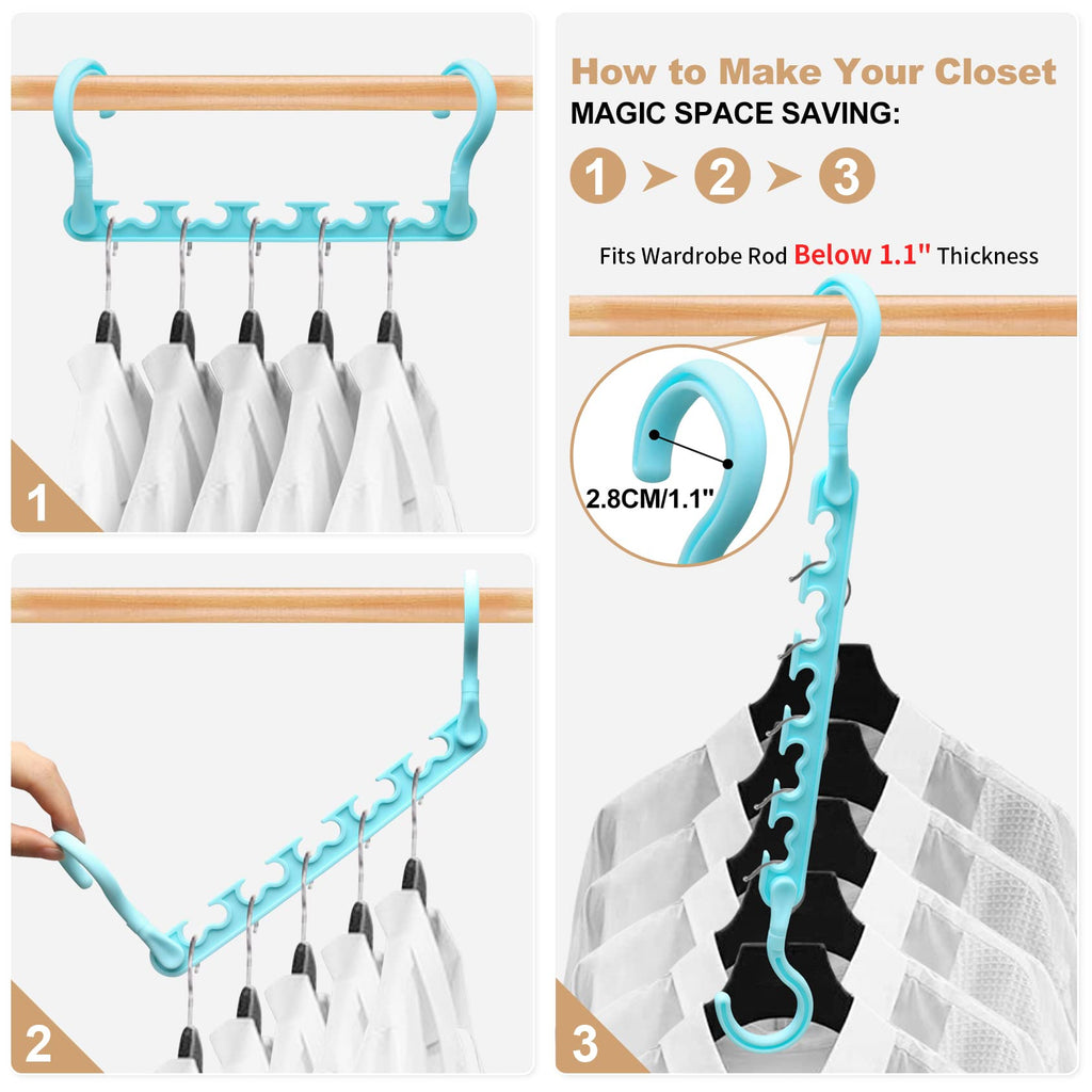 8-Pack-Closet-Organizers-and-Storage,Sturdy Organization-and-Storage-Hangers-Space-Saving for Wardrobe,Dorm-Room-Essentials for College Students Girls Smart Clothes Hanger