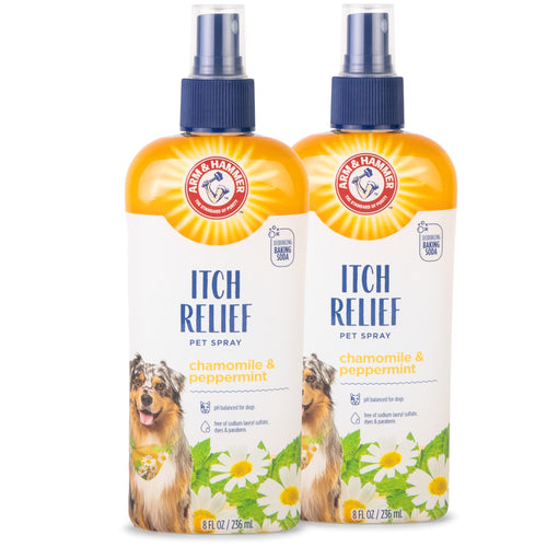 Arm & Hammer for Pets Itch Relief Spray for Dogs - Dog Itch Relief with Baking Soda Chamomile & Peppermint Scent - Professional Dog Skin Care - Anti Itch Spray for Dogs, Itchy Dog Skin Relief 8oz