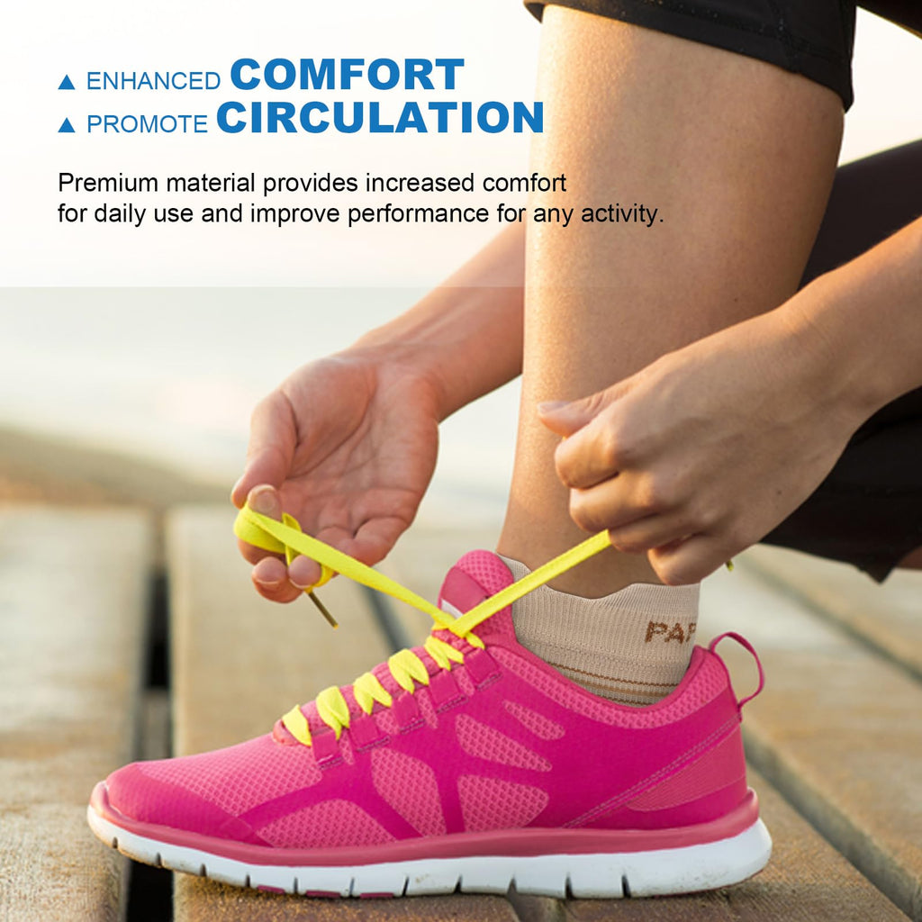 Plantar Fasciitis Sock (6 Pairs) for Men and Women, Compression Foot Sleeves with Arch and Ankle Support, Black, X-Large