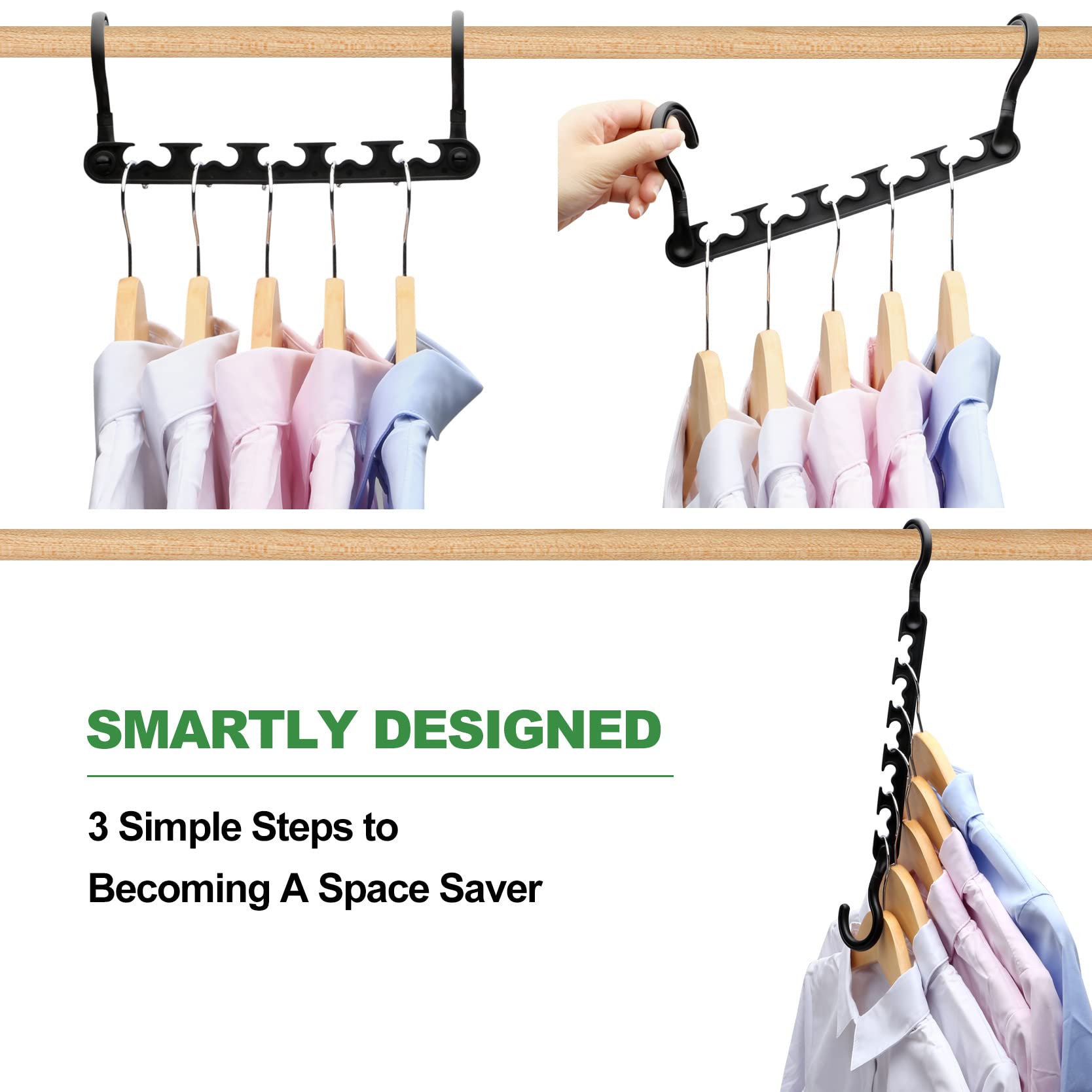 8-Pack-Closet-Organizers-and-Storage,Sturdy Organization-and-Storage-Hangers-Space-Saving for Wardrobe,Dorm-Room-Essentials for College Students Girls Smart Clothes Hanger