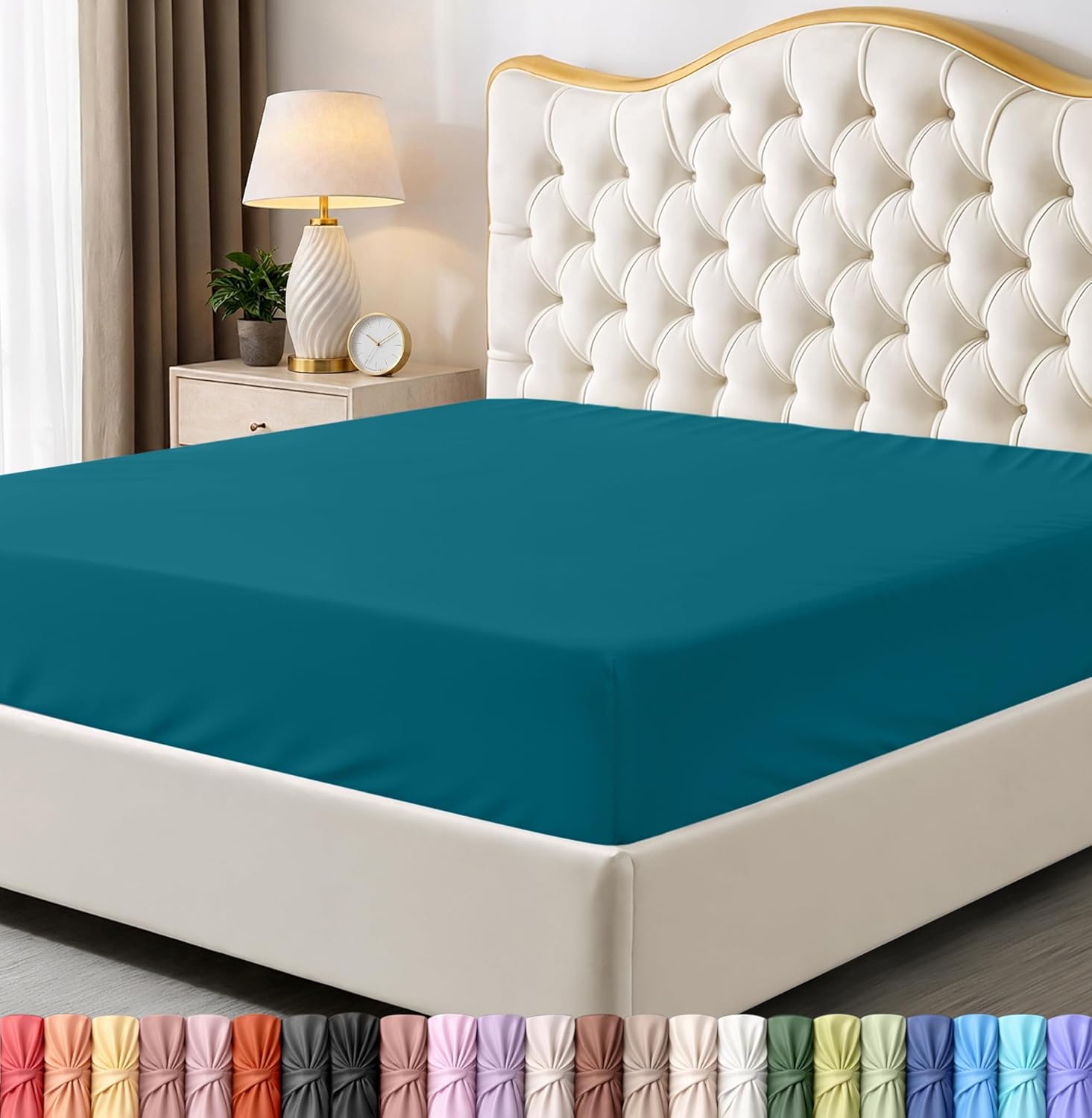 Utopia Bedding Queen Fitted Sheet - Bottom Sheet - Deep Pocket - Soft Microfiber - Shrinkage and Fade Resistant - Easy Care -1 Fitted Sheet Only (Beige)