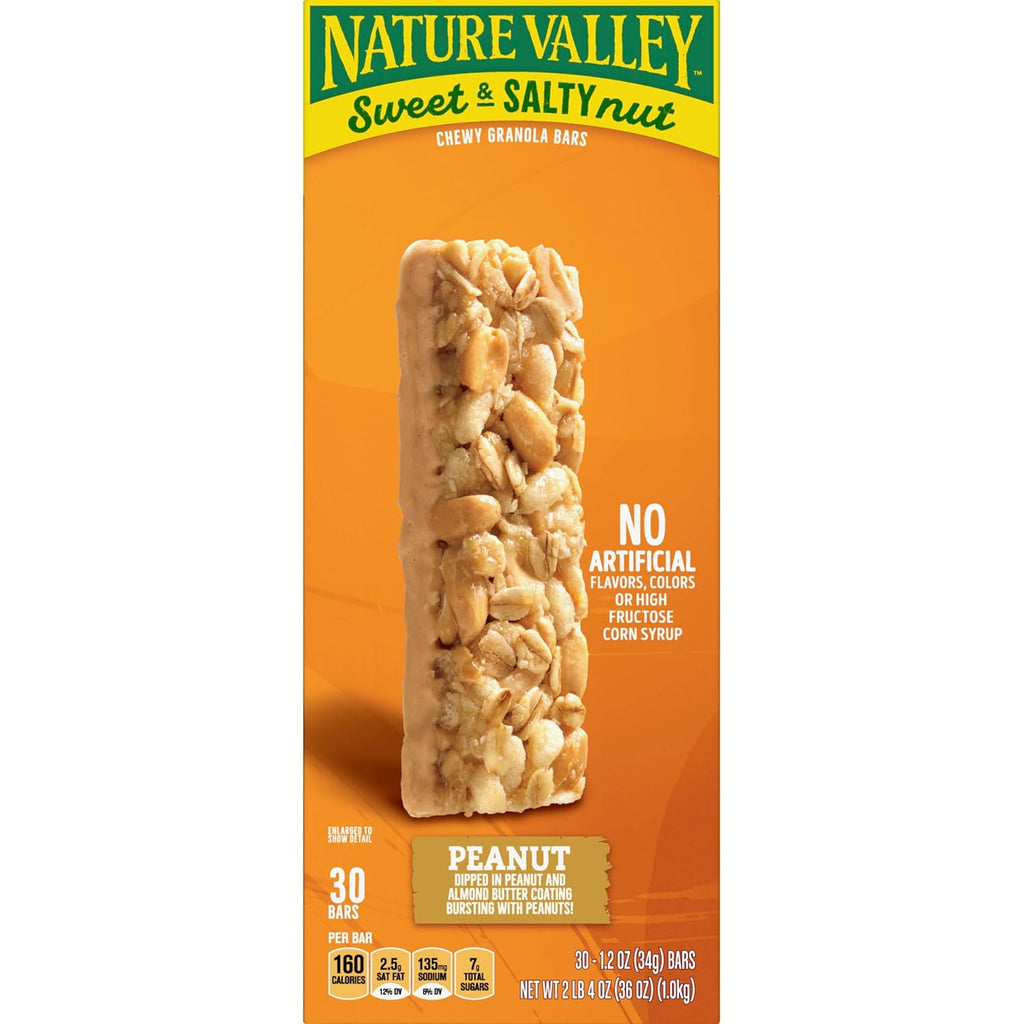 Nature Valley Sweet and Salty Nut Granola Bars, Peanut, 15 Bars, 18 oz