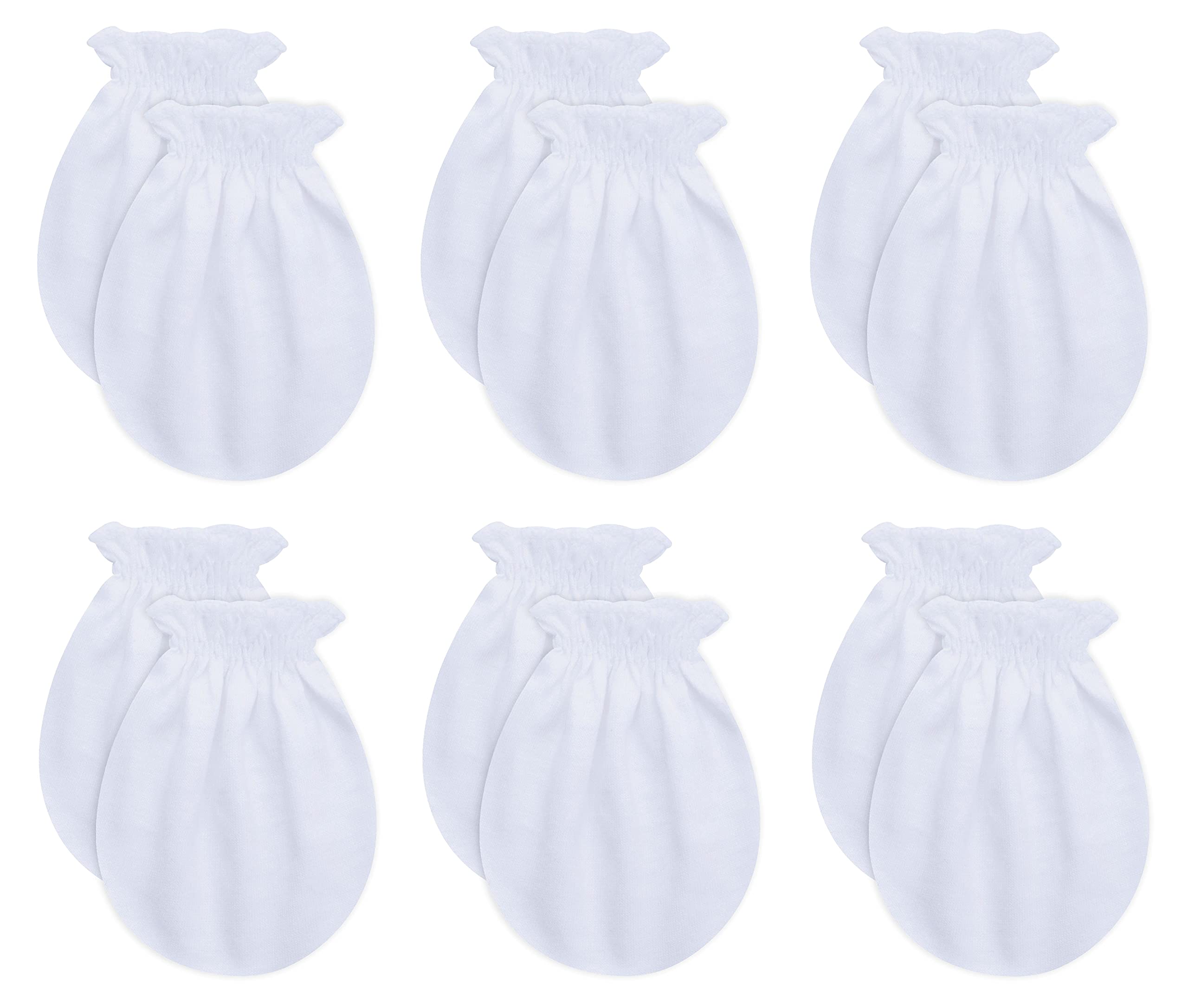 RATIVE Baby Mittens No Scratch Organic Cotton for Newborn 0-6 Months | Baby Essentials Must-Haves for Boys & Girls