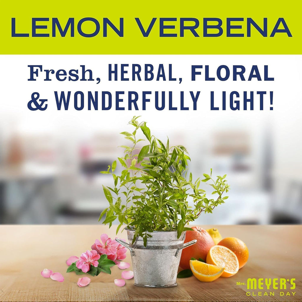 MRS. MEYER'S CLEAN DAY Liquid Dish Soap, Lemon Verbena, 16 fl. oz - Pack of 3