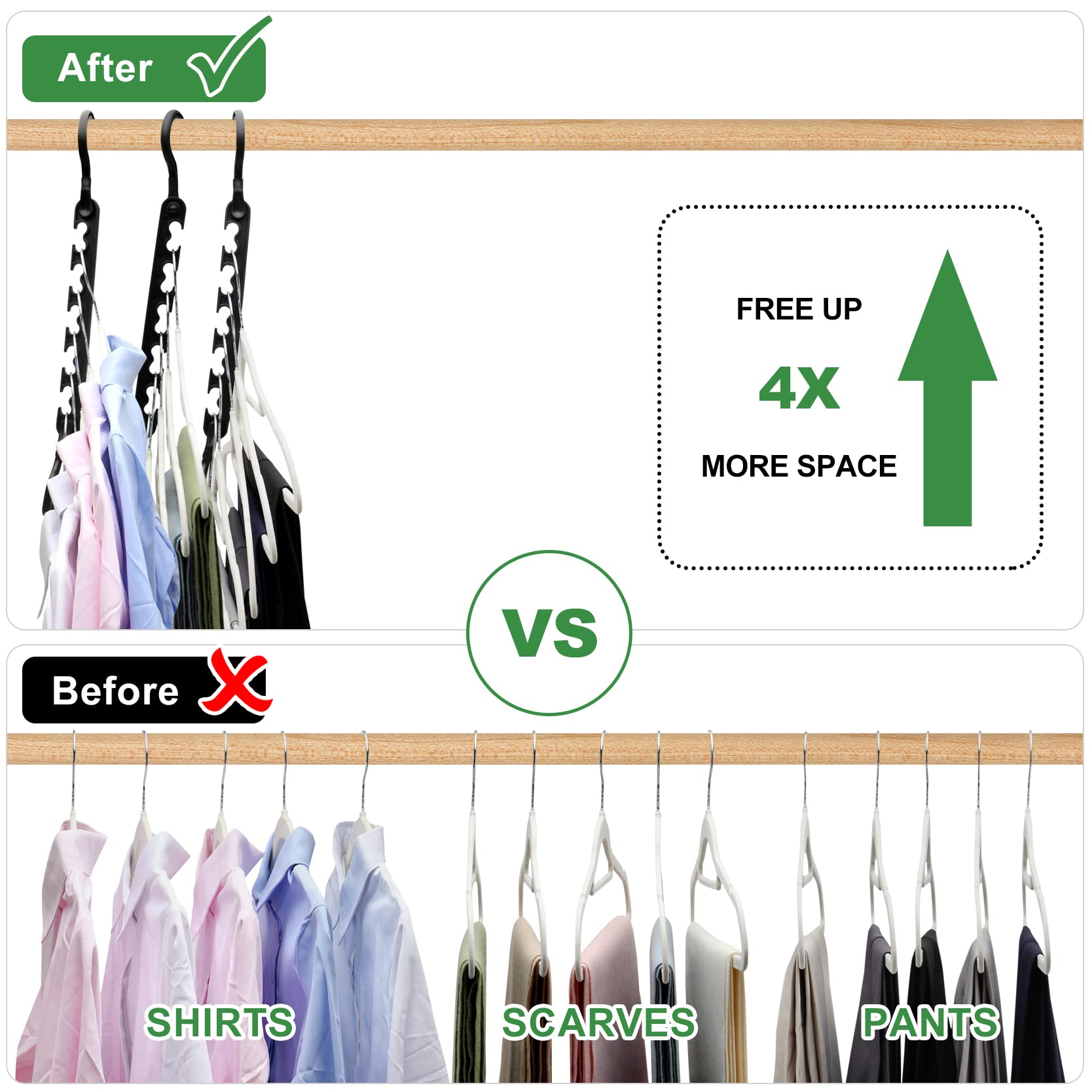 8-Pack-Closet-Organizers-and-Storage,Sturdy Organization-and-Storage-Hangers-Space-Saving for Wardrobe,Dorm-Room-Essentials for College Students Girls Smart Clothes Hanger