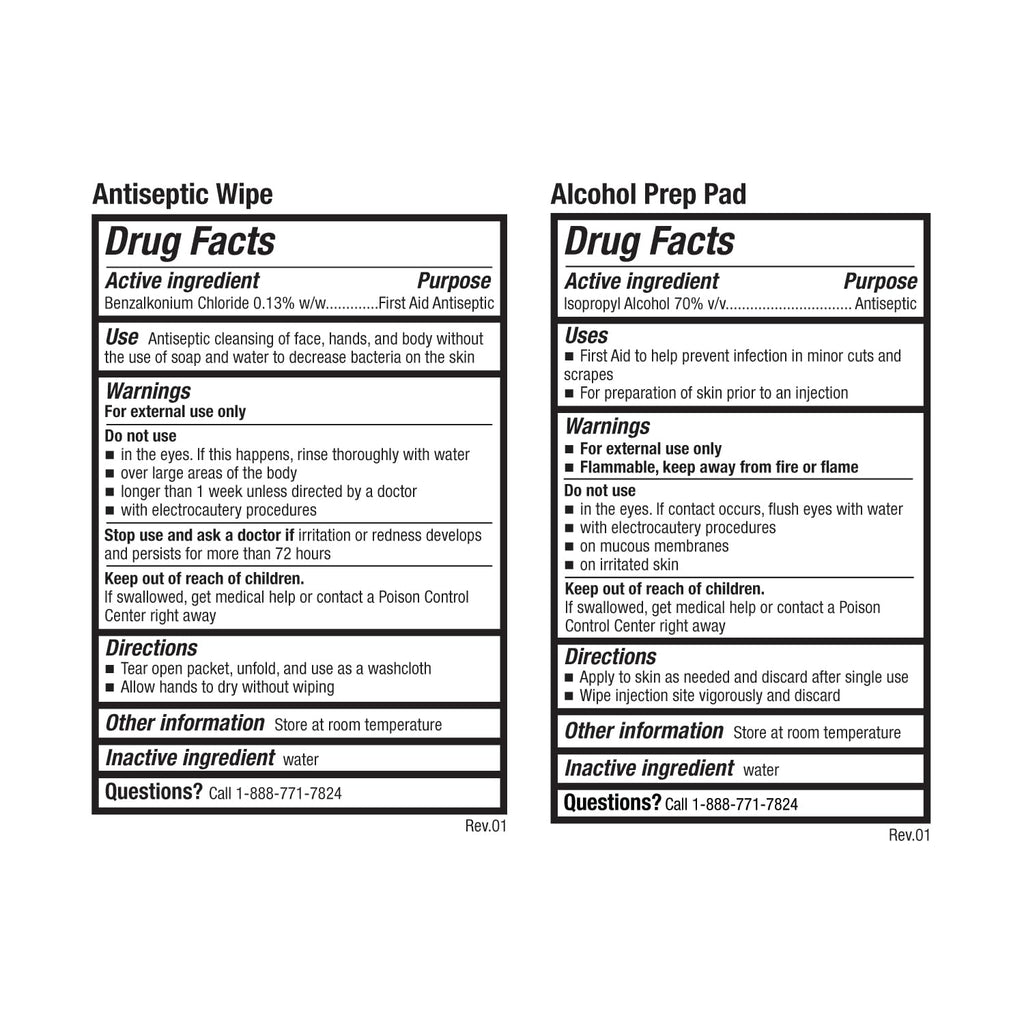 Be Smart Get Prepared 180 Piece First Aid Kit: Clean, Treat, Protect Minor Cuts, Scrapes. Home, Office, Car, School, Business, Travel, Emergency, Survival, Hunting, Outdoor, Camping & Sports, FSA HSA