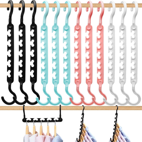 8-Pack-Closet-Organizers-and-Storage,Sturdy Organization-and-Storage-Hangers-Space-Saving for Wardrobe,Dorm-Room-Essentials for College Students Girls Smart Clothes Hanger