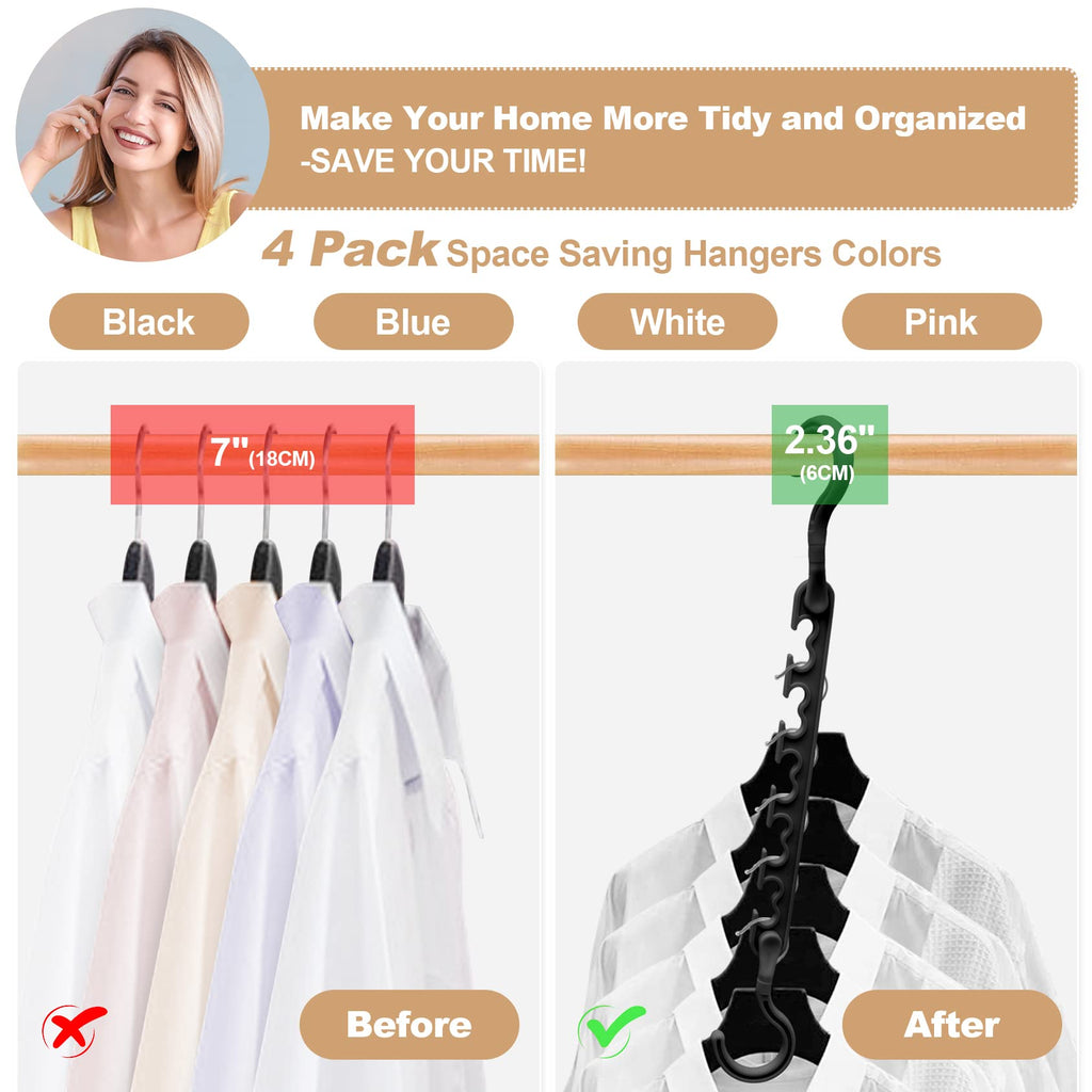 8-Pack-Closet-Organizers-and-Storage,Sturdy Organization-and-Storage-Hangers-Space-Saving for Wardrobe,Dorm-Room-Essentials for College Students Girls Smart Clothes Hanger