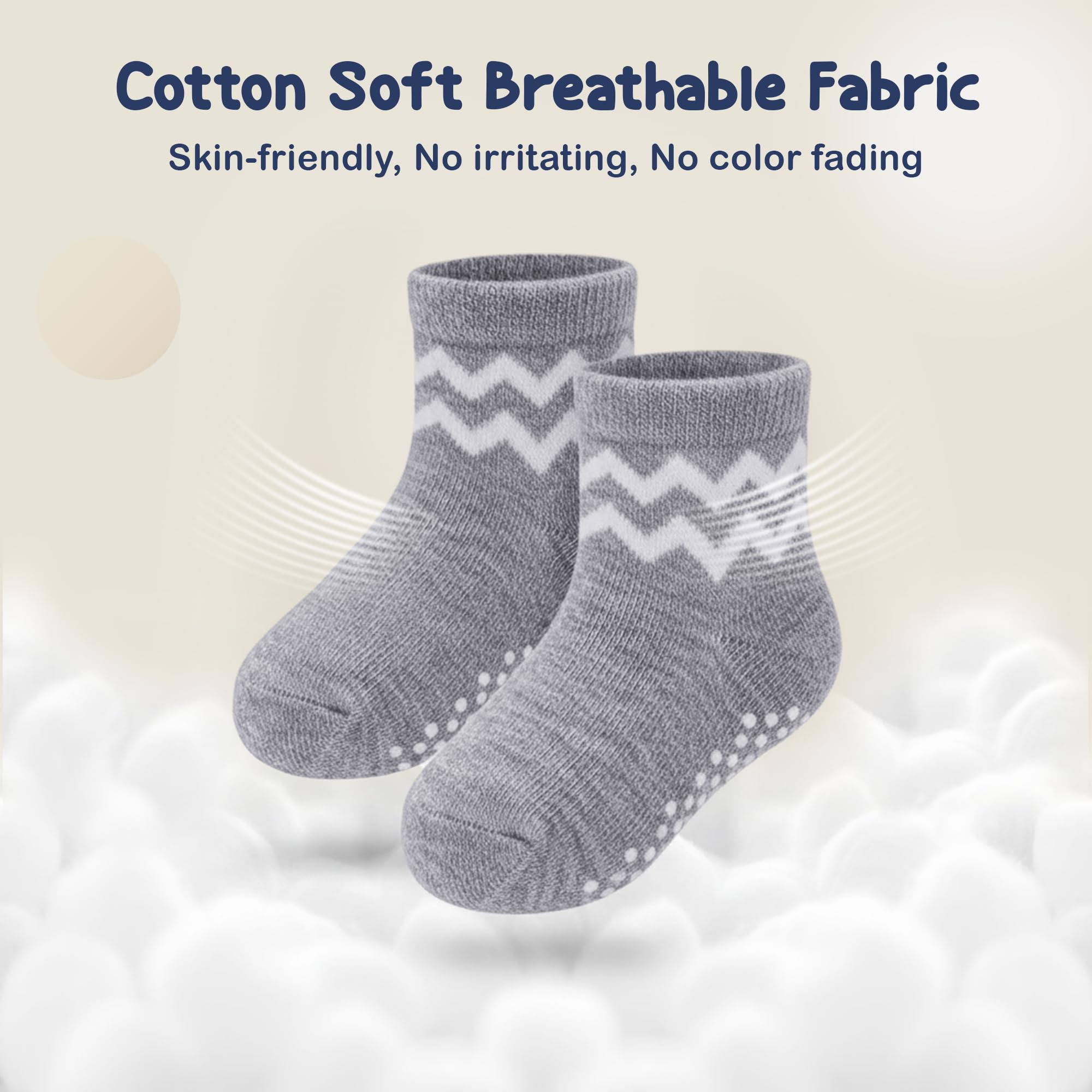 Mother's Choice Organic Cotton Baby Socks Infant 0-6 Months - 12 pairs Soft, Cozy, and Gentle Newborn Socks for Girls & Boys, Perfect Baby Gift for Everyday Wear, and Infant Comfort