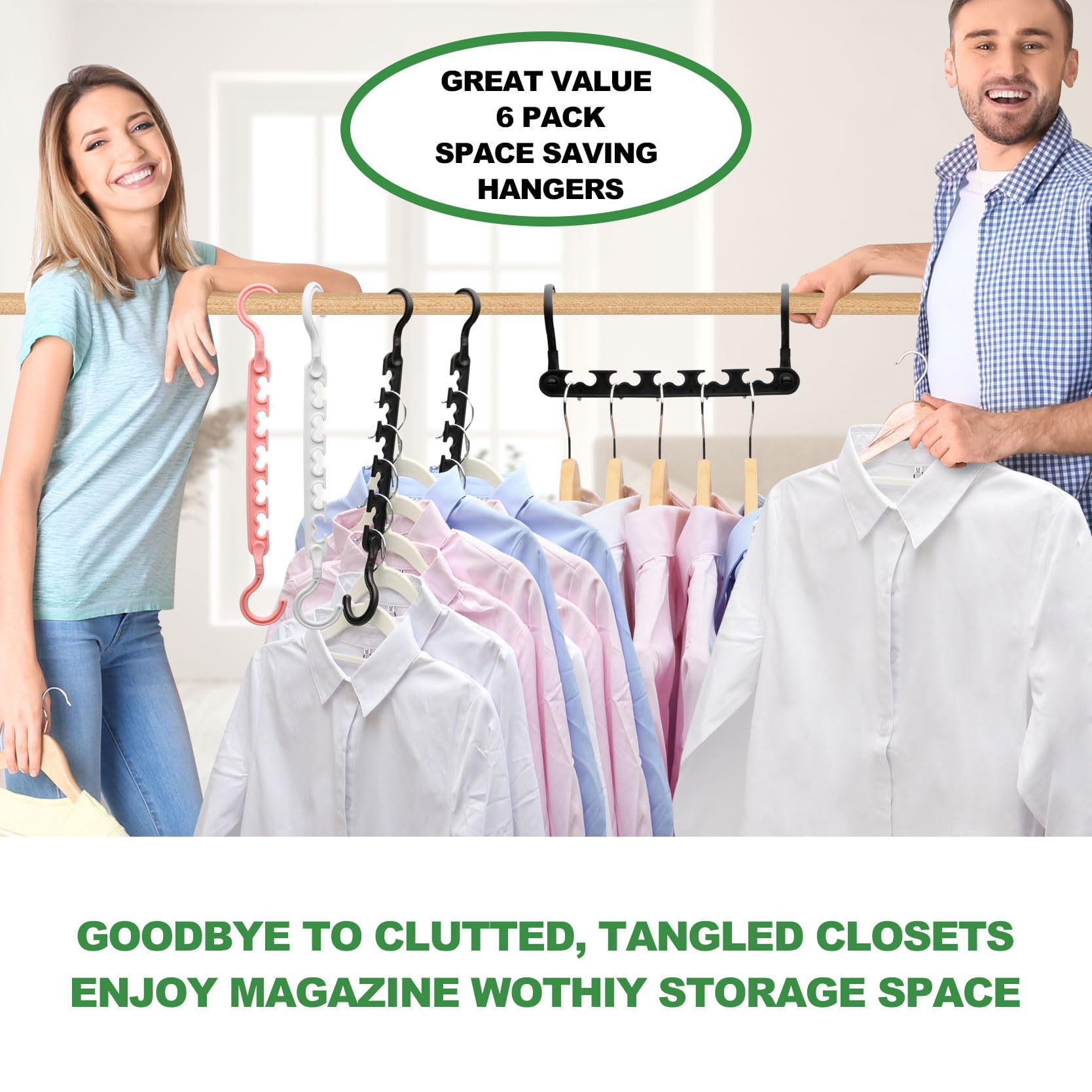 8-Pack-Closet-Organizers-and-Storage,Sturdy Organization-and-Storage-Hangers-Space-Saving for Wardrobe,Dorm-Room-Essentials for College Students Girls Smart Clothes Hanger