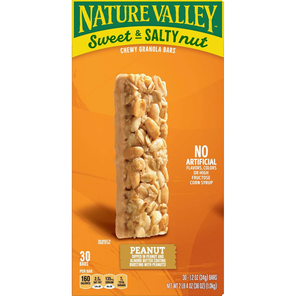 Nature Valley Sweet and Salty Nut Granola Bars, Peanut, 15 Bars, 18 oz