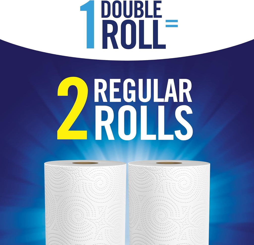 Sparkle Pick-A-Size Paper Towels, 24 Double Rolls (2,640 Sheets Total) - Strong 2-Ply Towels for Kitchen Cleanup and Everyday Messes