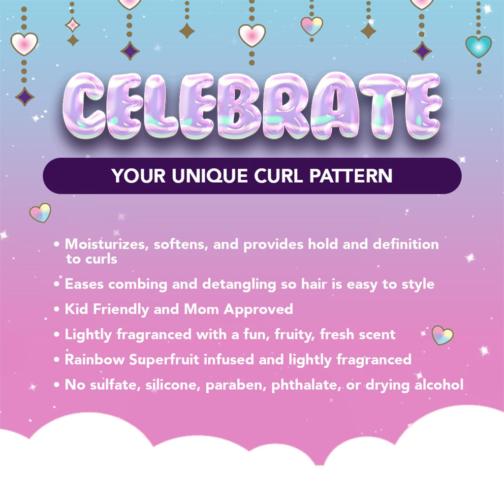 Afro Unicorn Curl Cream - Defining, Taming, and Softening Curly, Coily, and Wavy Hair Cream - Contains Coconut Oil - 3 Pack