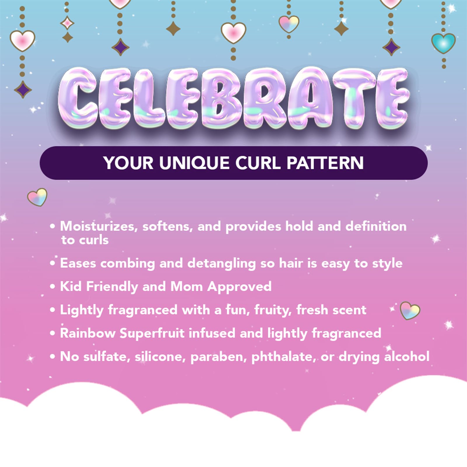 Afro Unicorn Curl Cream - Defining, Taming, and Softening Curly, Coily, and Wavy Hair Cream - Contains Coconut Oil - 3 Pack