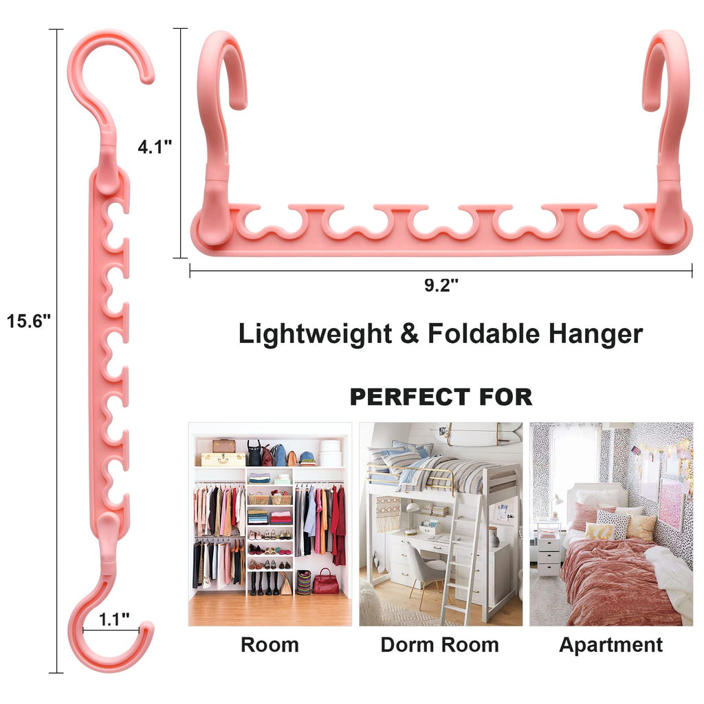 8-Pack-Closet-Organizers-and-Storage,Sturdy Organization-and-Storage-Hangers-Space-Saving for Wardrobe,Dorm-Room-Essentials for College Students Girls Smart Clothes Hanger