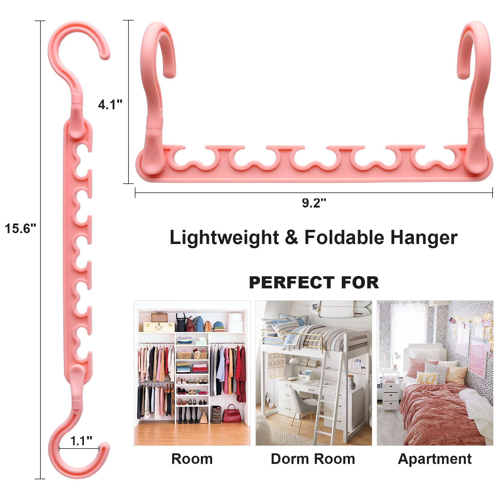 8-Pack-Closet-Organizers-and-Storage,Sturdy Organization-and-Storage-Hangers-Space-Saving for Wardrobe,Dorm-Room-Essentials for College Students Girls Smart Clothes Hanger