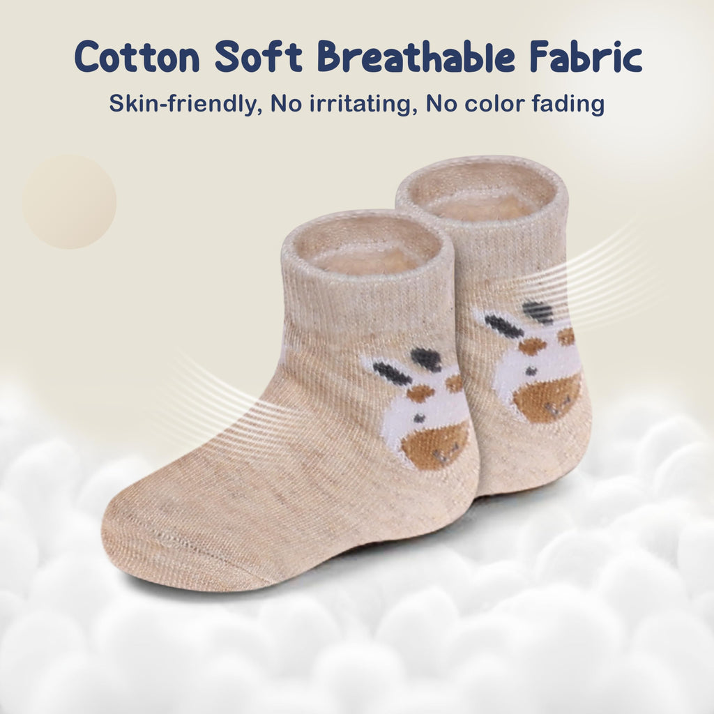 Mother's Choice Organic Cotton Baby Socks Infant 0-6 Months - 12 pairs Soft, Cozy, and Gentle Newborn Socks for Girls & Boys, Perfect Baby Gift for Everyday Wear, and Infant Comfort