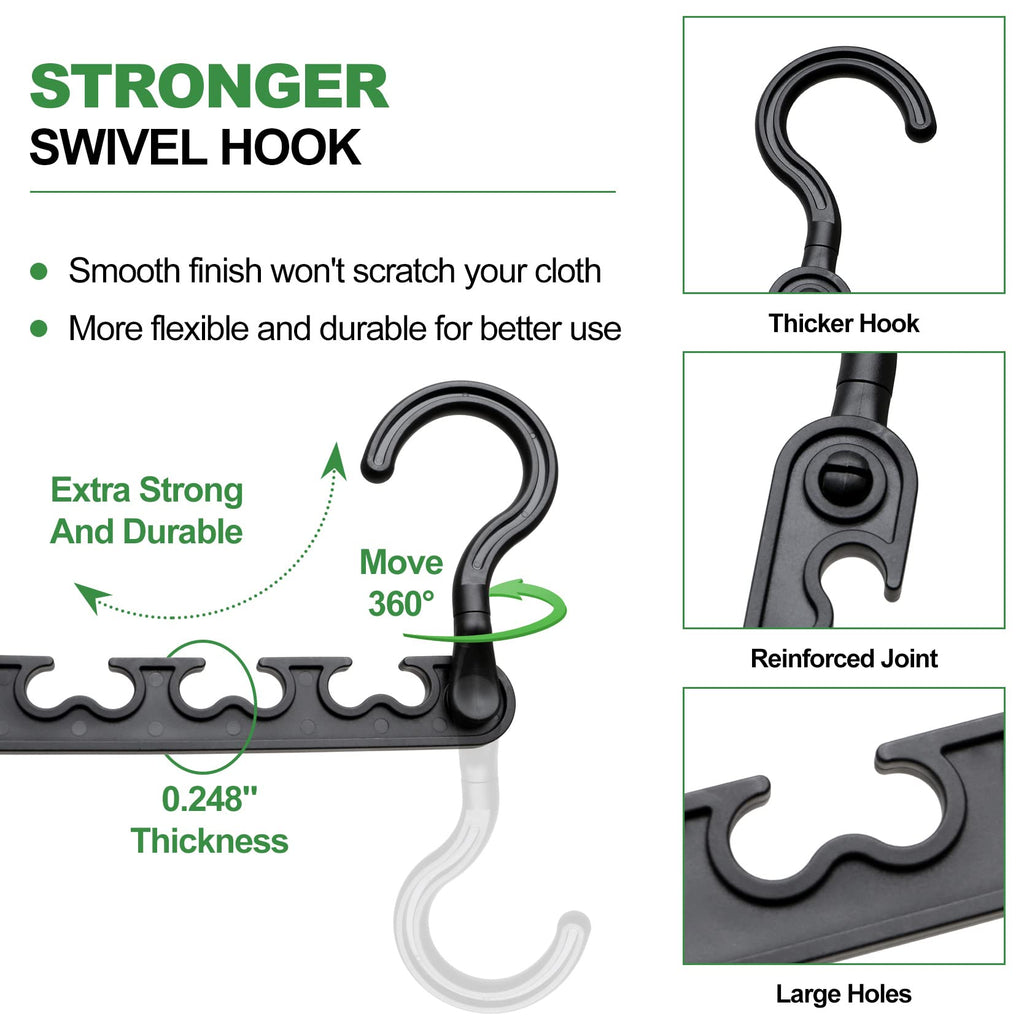 8-Pack-Closet-Organizers-and-Storage,Sturdy Organization-and-Storage-Hangers-Space-Saving for Wardrobe,Dorm-Room-Essentials for College Students Girls Smart Clothes Hanger