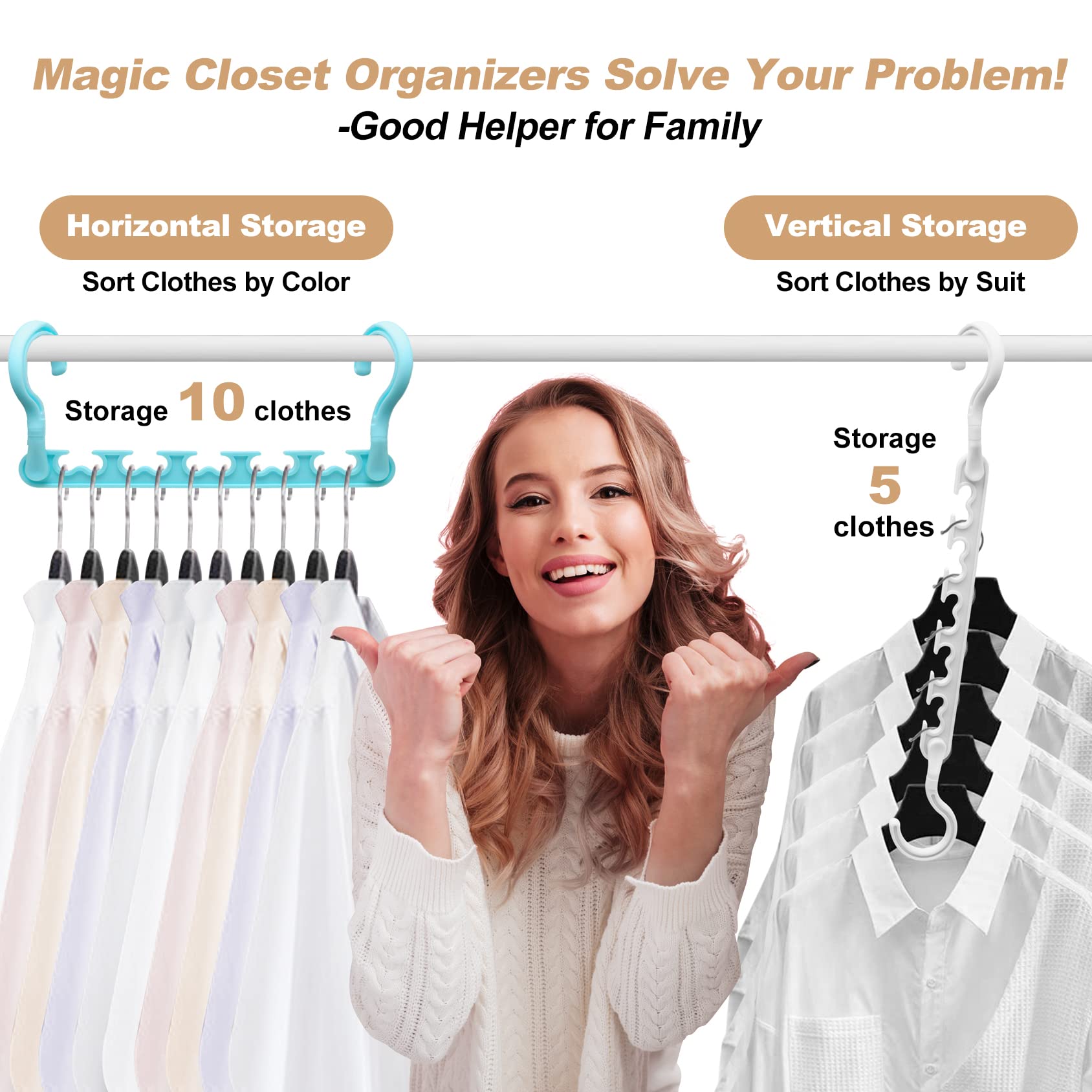 8-Pack-Closet-Organizers-and-Storage,Sturdy Organization-and-Storage-Hangers-Space-Saving for Wardrobe,Dorm-Room-Essentials for College Students Girls Smart Clothes Hanger