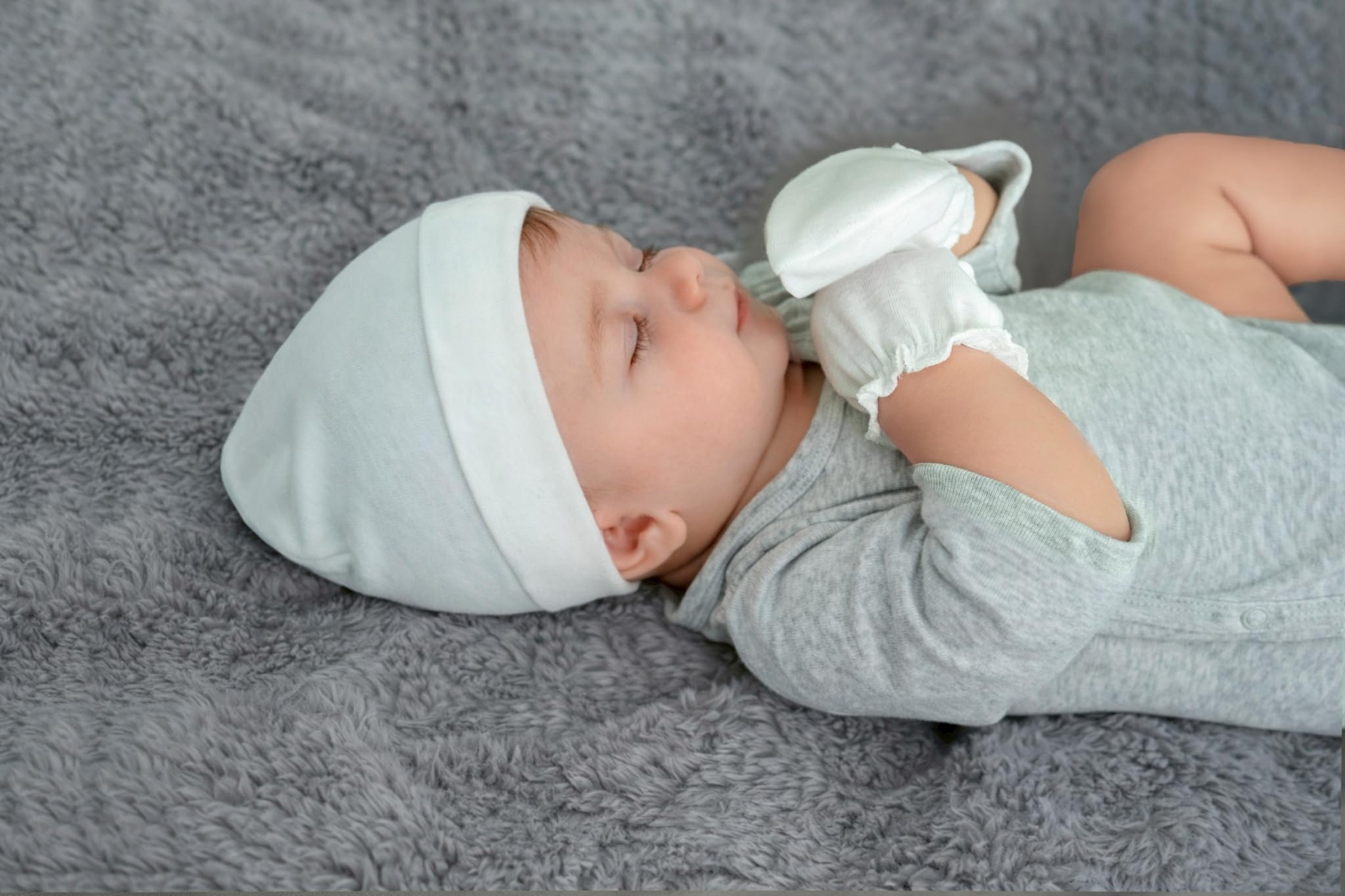 RATIVE Baby Mittens No Scratch Organic Cotton for Newborn 0-6 Months | Baby Essentials Must-Haves for Boys & Girls