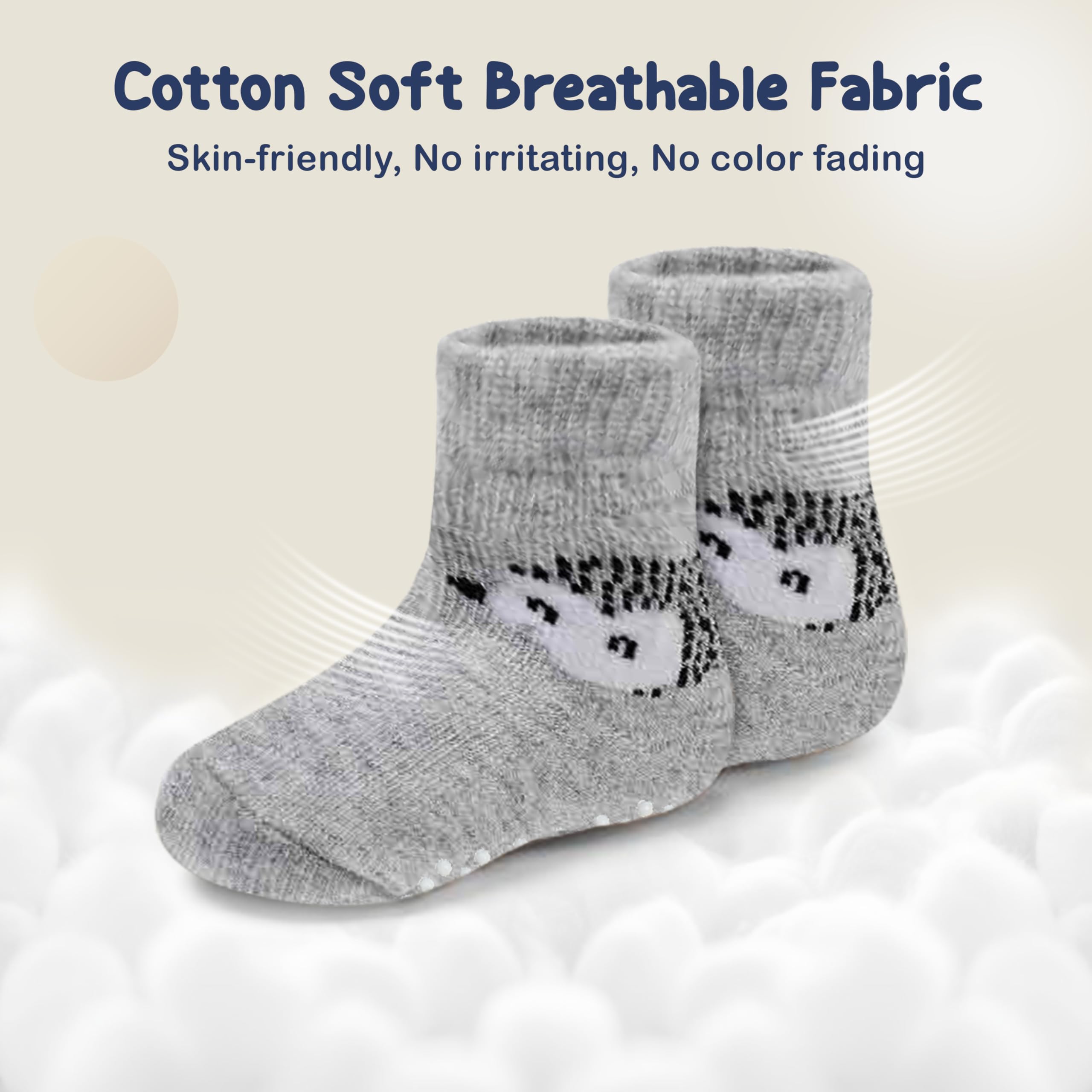 Mother's Choice Organic Cotton Baby Socks Infant 0-6 Months - 12 pairs Soft, Cozy, and Gentle Newborn Socks for Girls & Boys, Perfect Baby Gift for Everyday Wear, and Infant Comfort