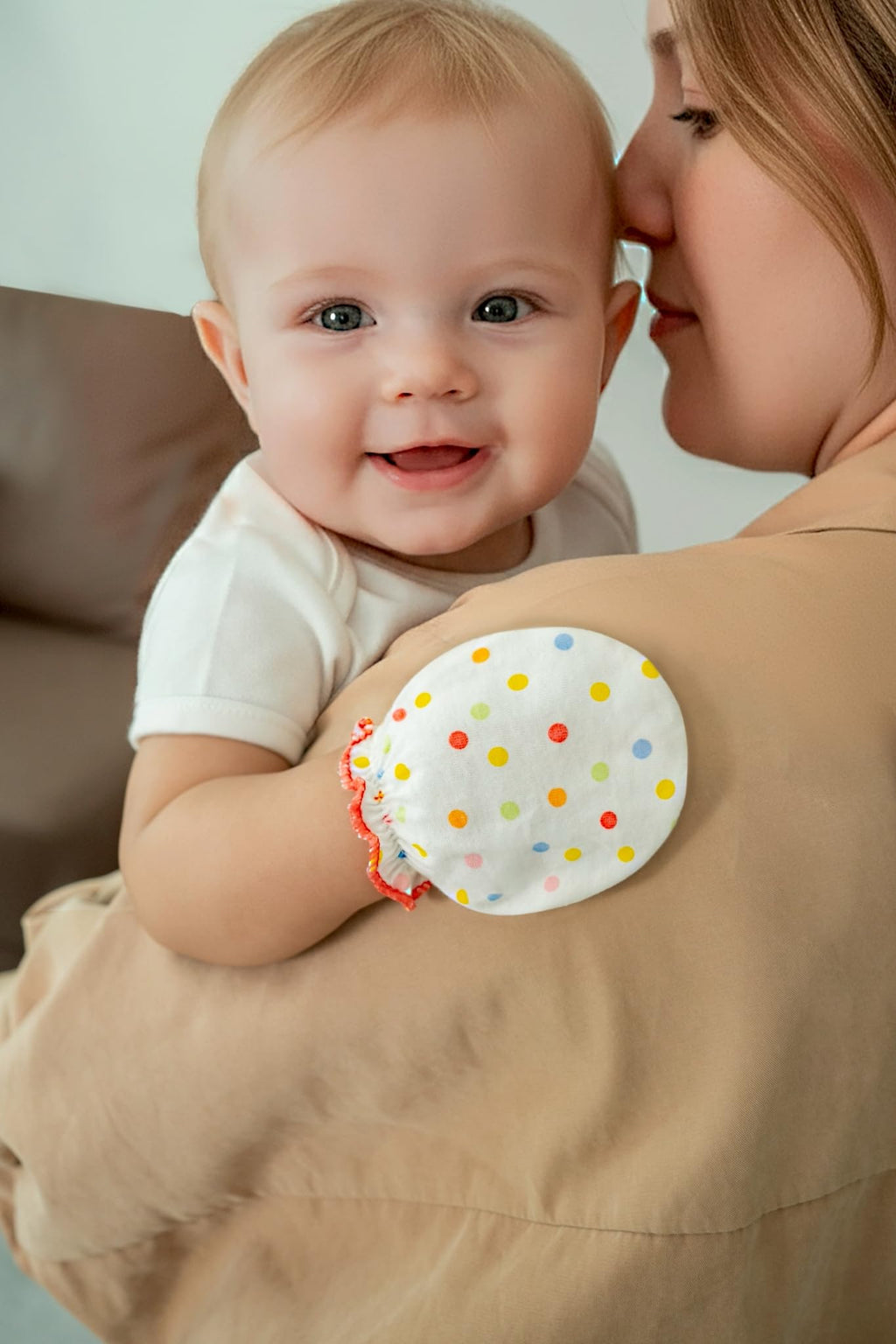 RATIVE Baby Mittens No Scratch Organic Cotton for Newborn 0-6 Months | Baby Essentials Must-Haves for Boys & Girls