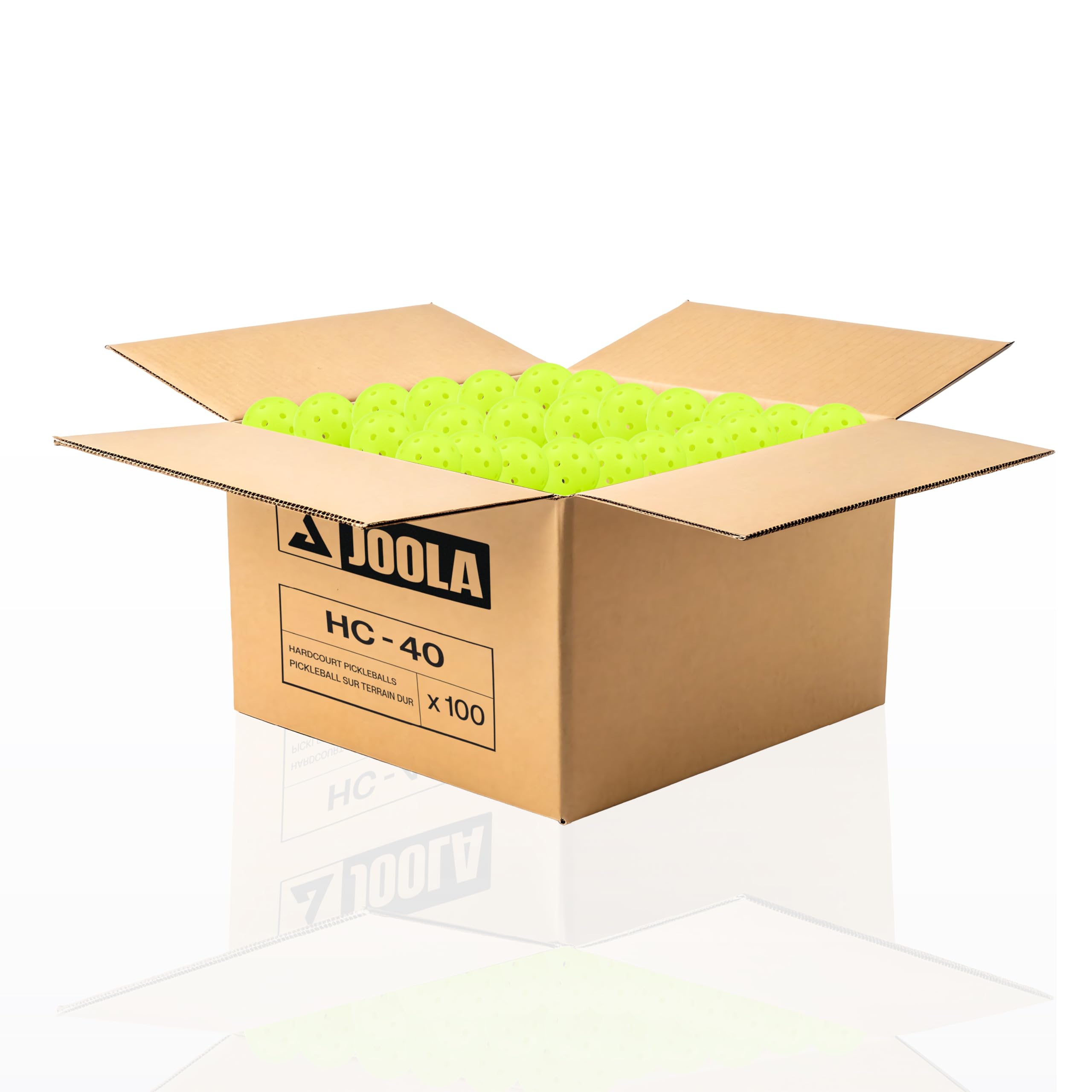 JOOLA HC-40 Hardcourt Pickleball Balls with Storage Tube - USAP Approved Balls for Tournament Play - 3 Pack or 12 Pack Option - Durable Pickleballs for Indoor Play & Outdoor Courts