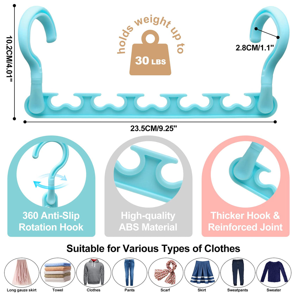 8-Pack-Closet-Organizers-and-Storage,Sturdy Organization-and-Storage-Hangers-Space-Saving for Wardrobe,Dorm-Room-Essentials for College Students Girls Smart Clothes Hanger